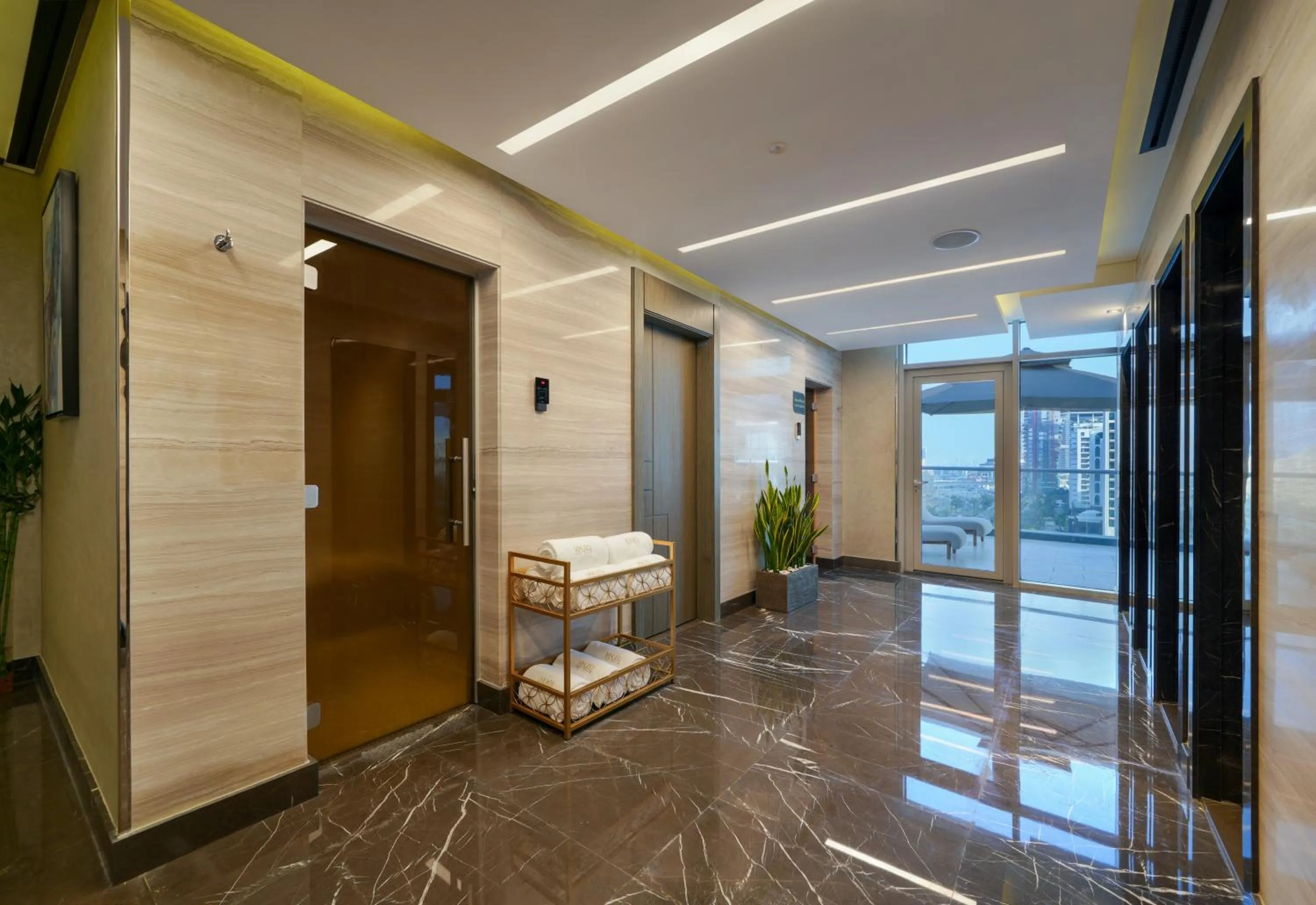 Sauna in Mileo Hotel The Palm