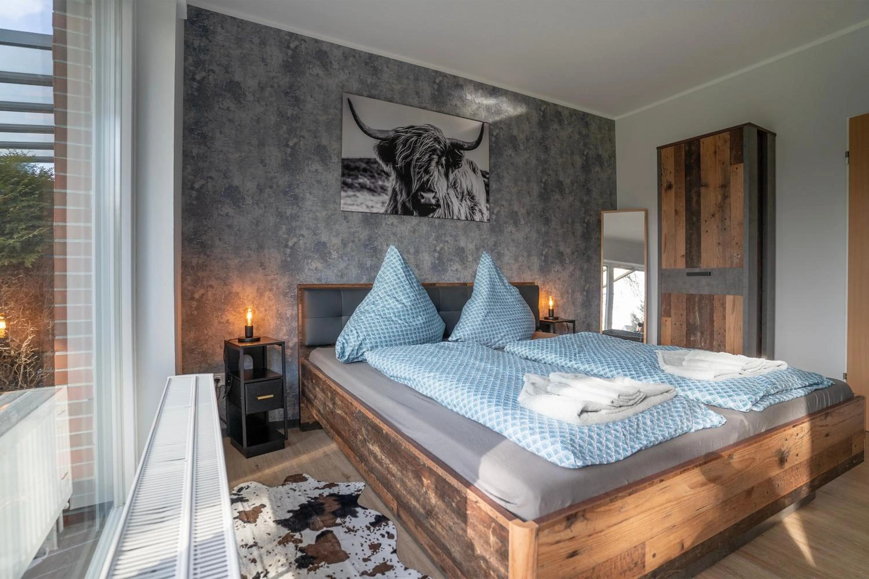 Living room, Bed in Haus Ostfriesland