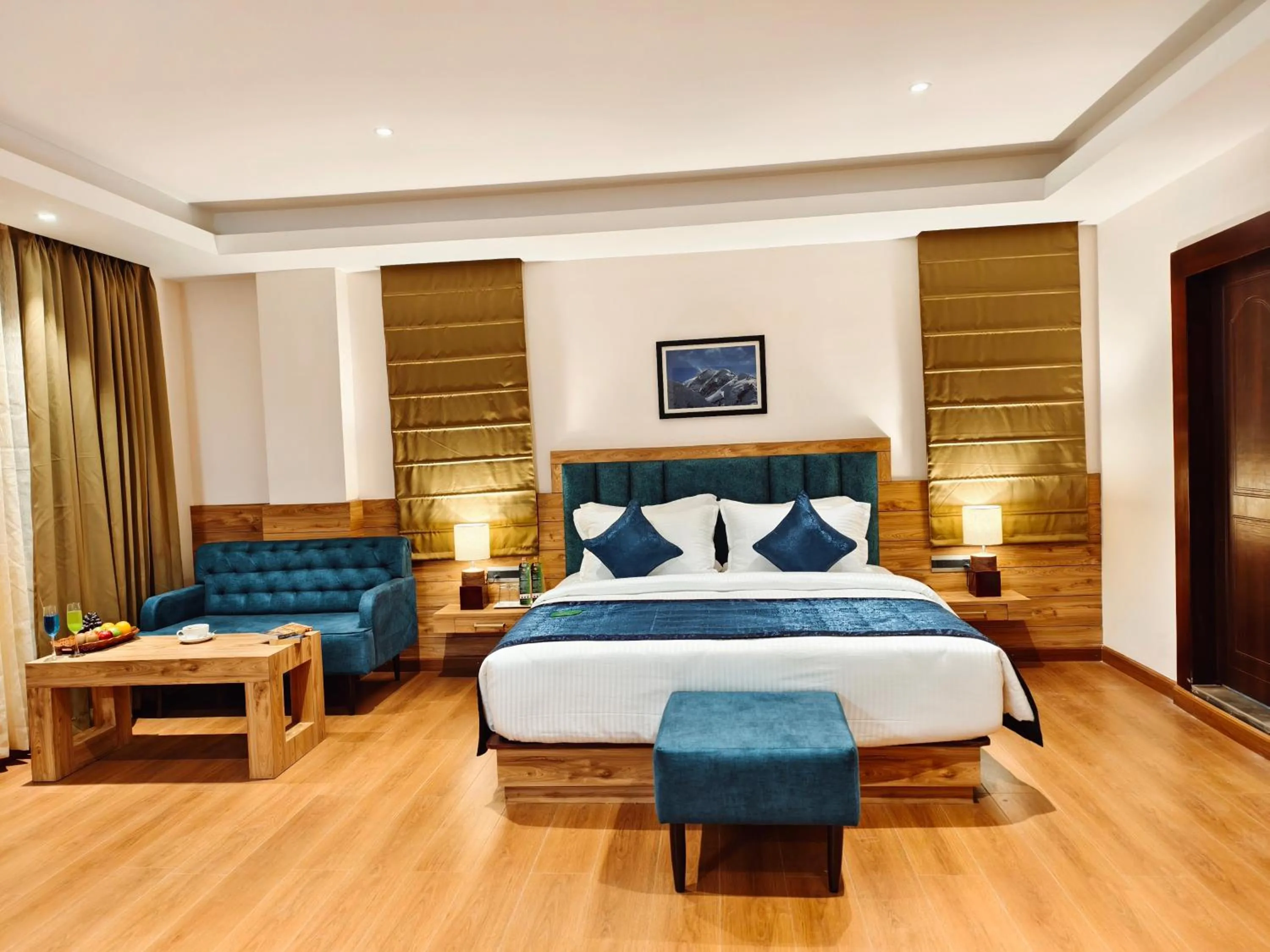 Bed in Clarion Hotel De Renees Gangtok