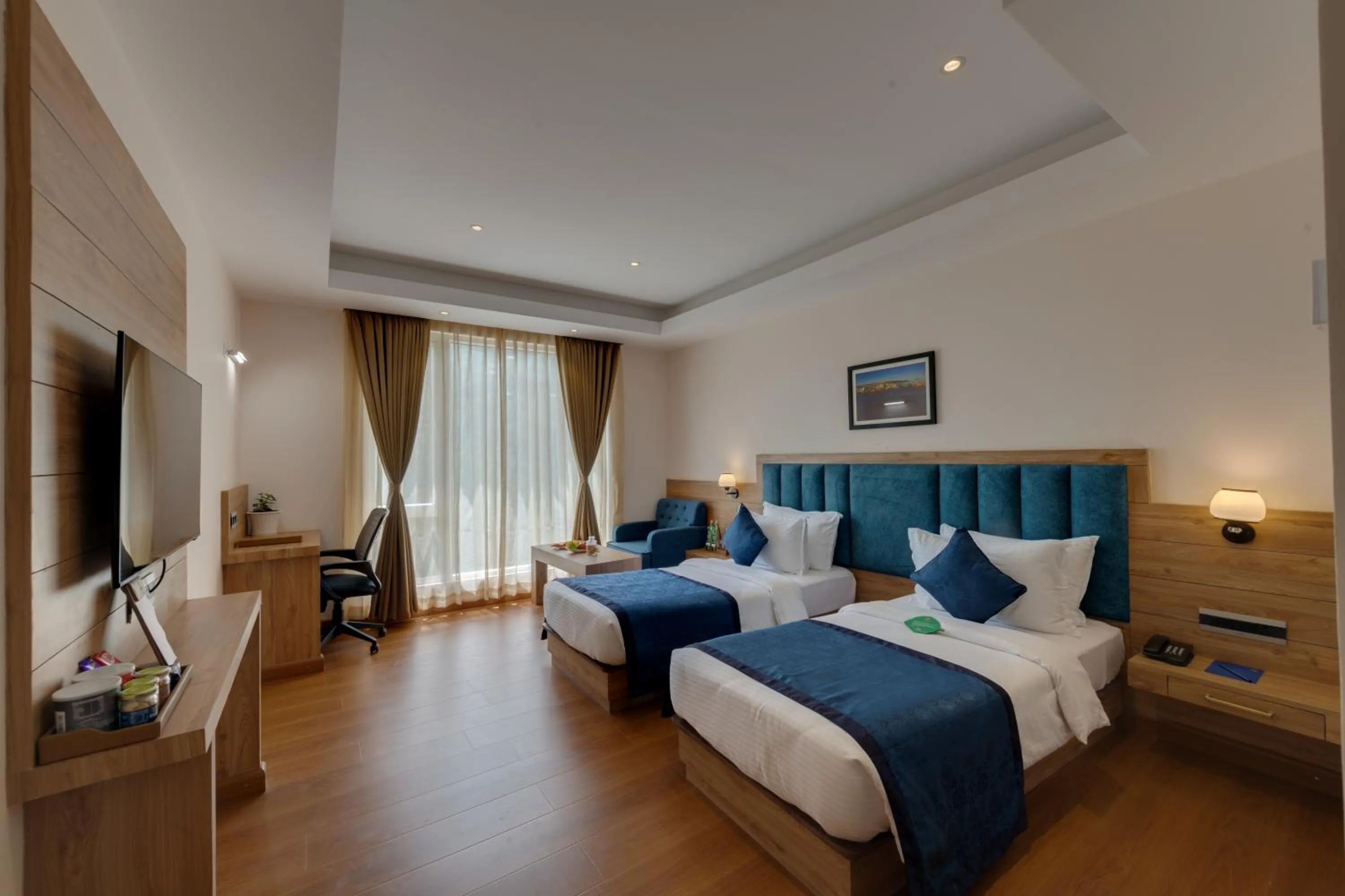Bed in Clarion Hotel De Renees Gangtok
