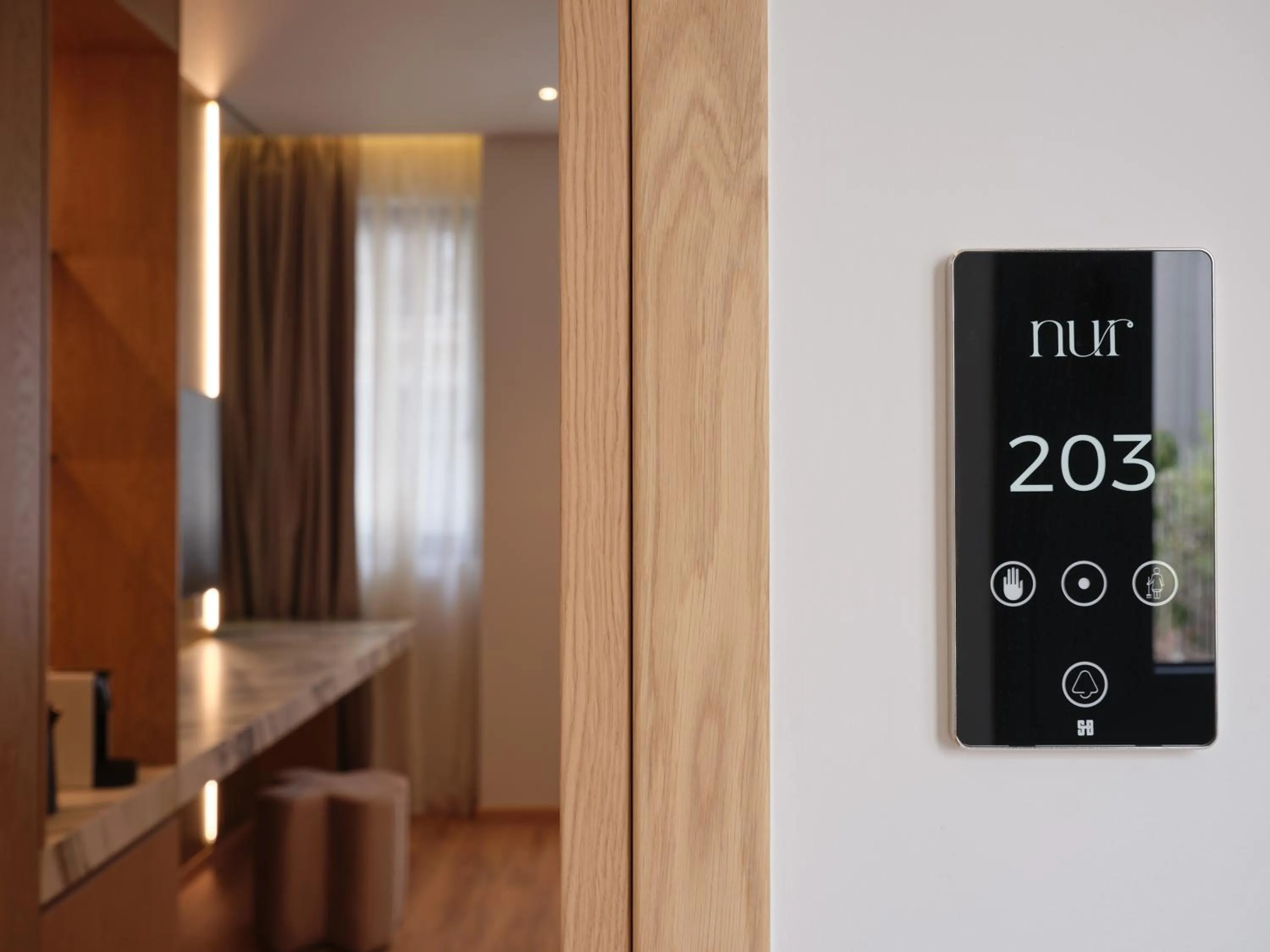 Decorative detail in Nur City Suites