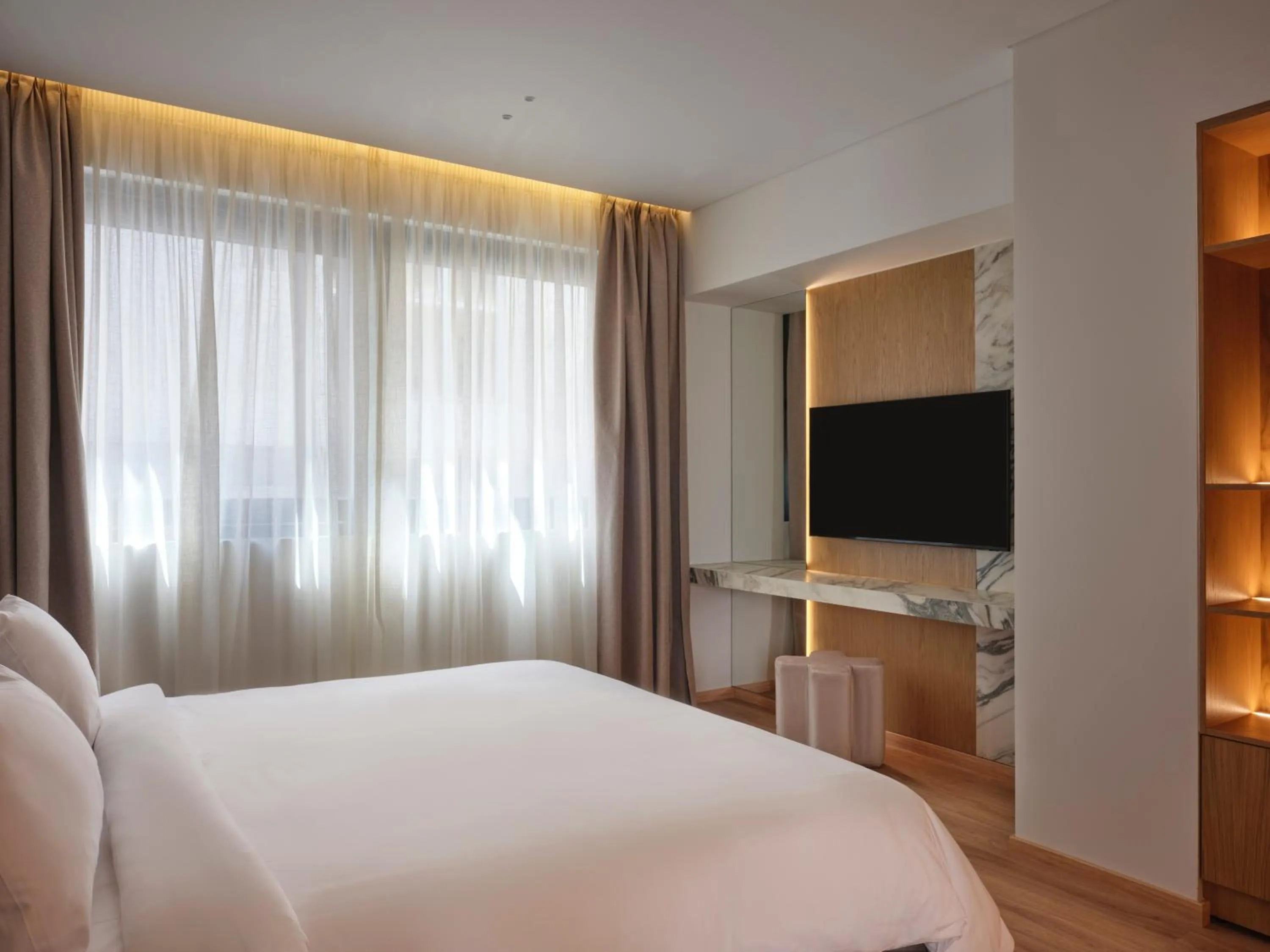 TV and multimedia, Bed in Nur City Suites