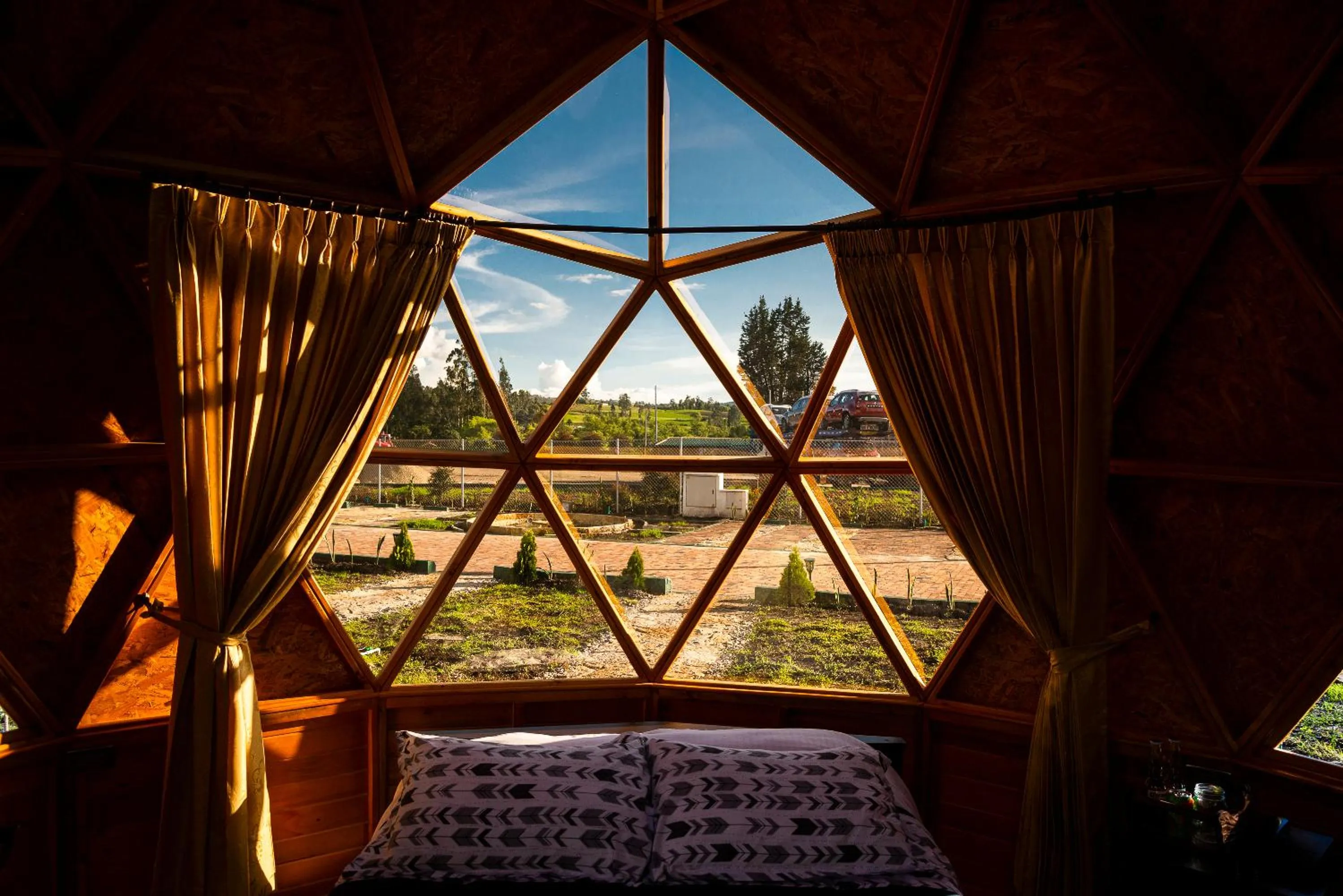 Garden view, Bed in Hotel La Libertad