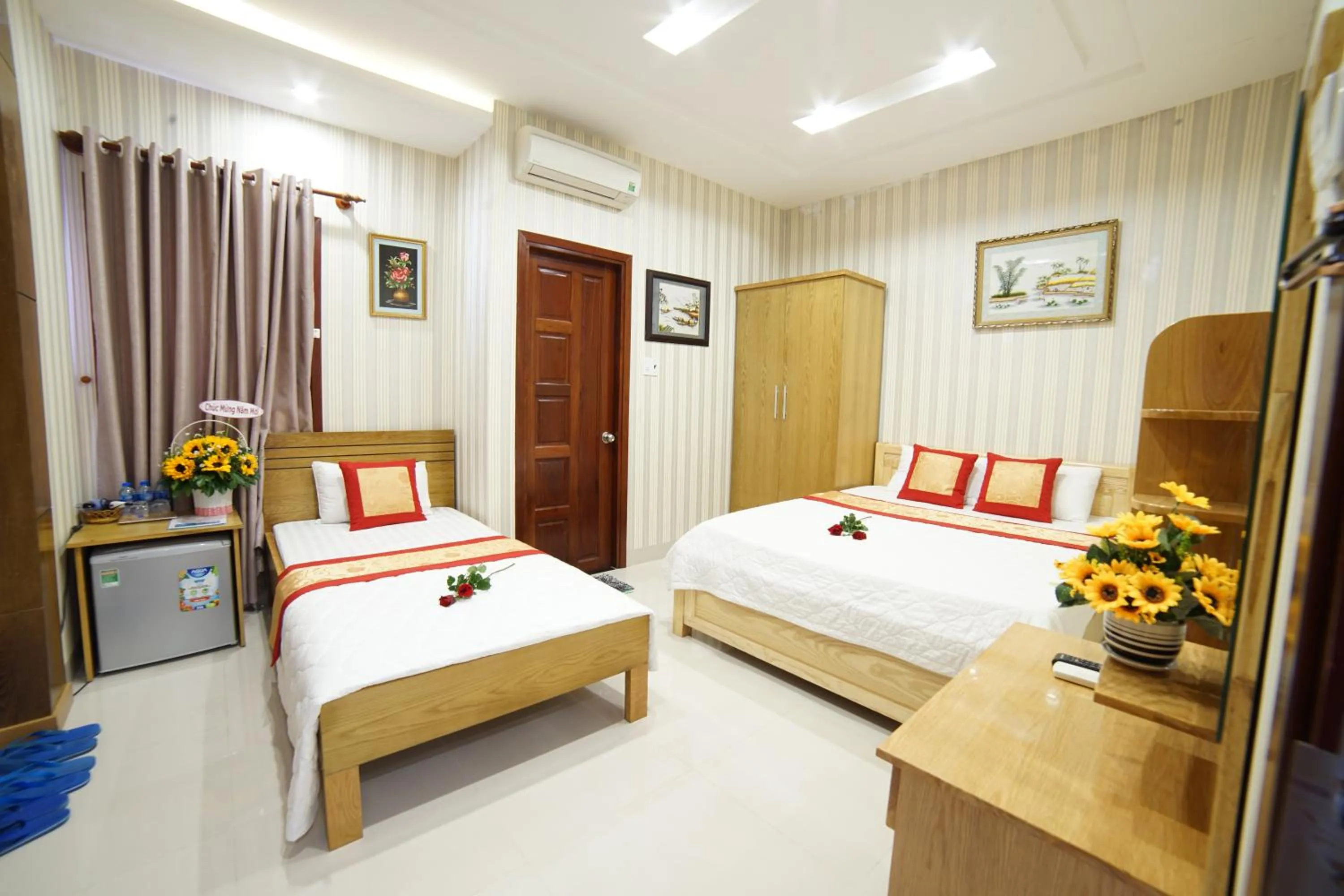 Bed in Thanh Xuan Hotel