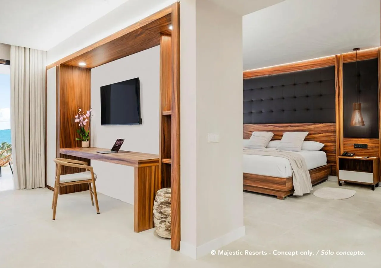 Bed in Majestic Mirage Costa Mujeres, All Suite Resort - All Inclusive