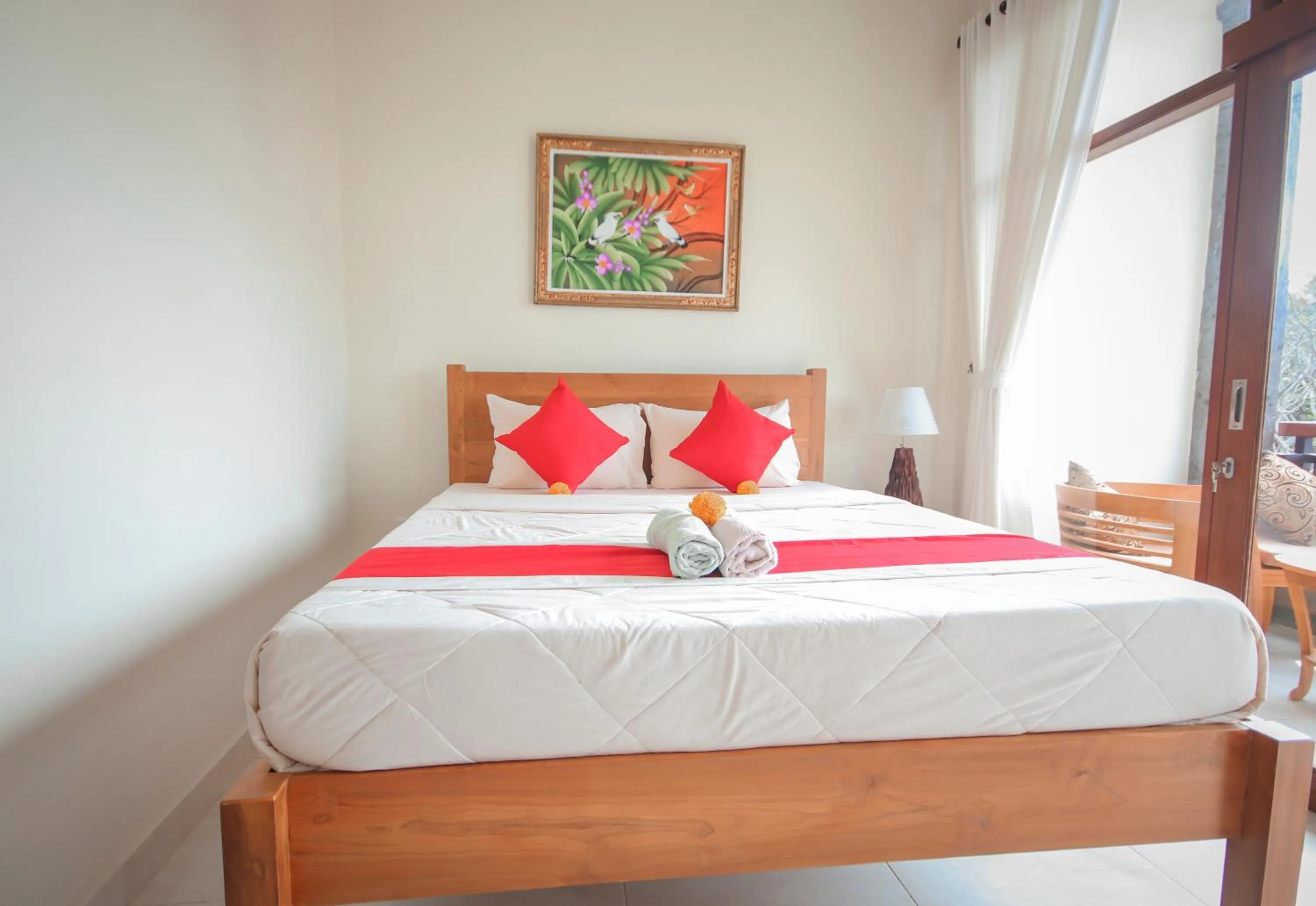 Bed in Satya House Ubud