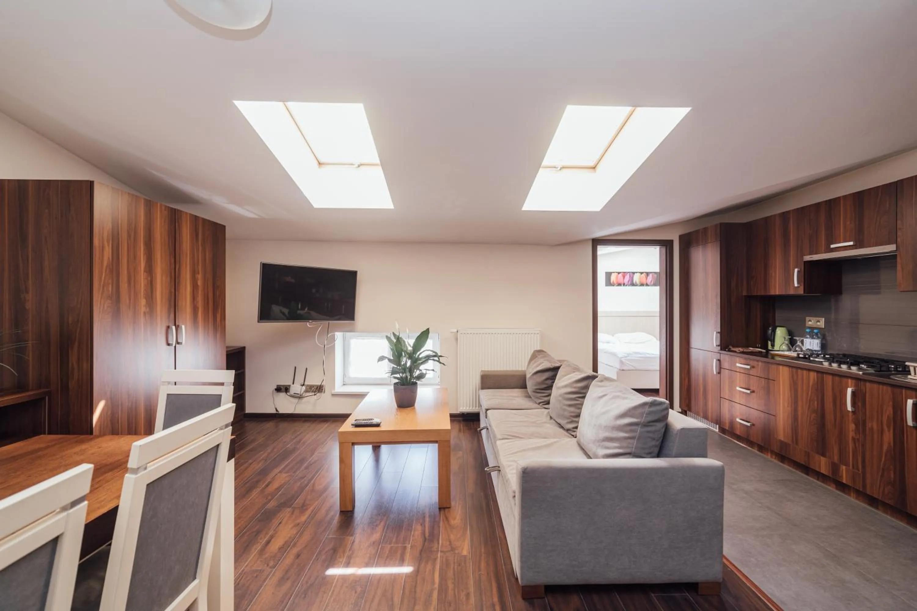 Kitchen or kitchenette in Apartamenty Bonerowska 5