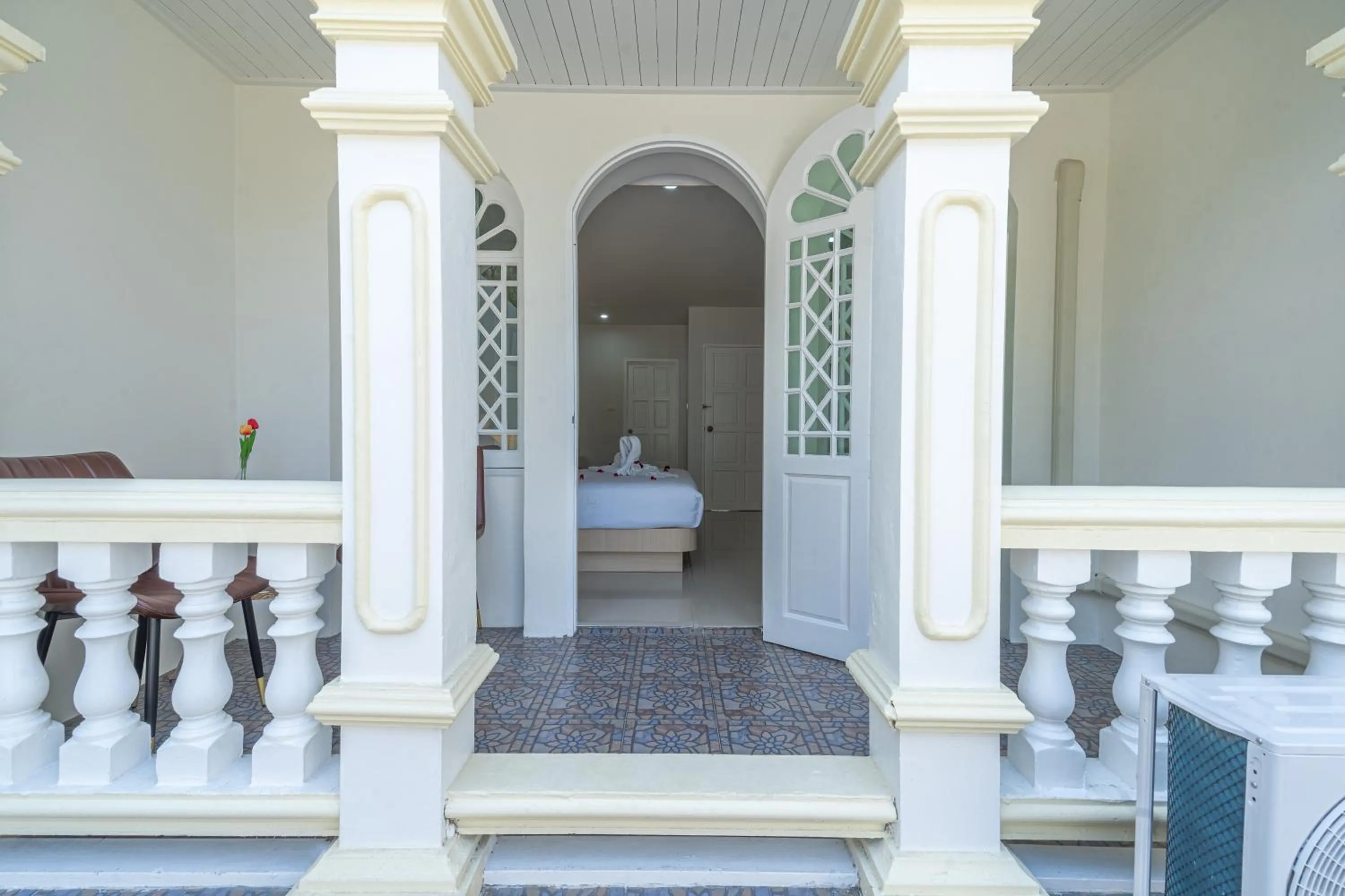 Balcony/Terrace, Bed in Seaside Patong House - Newly Open