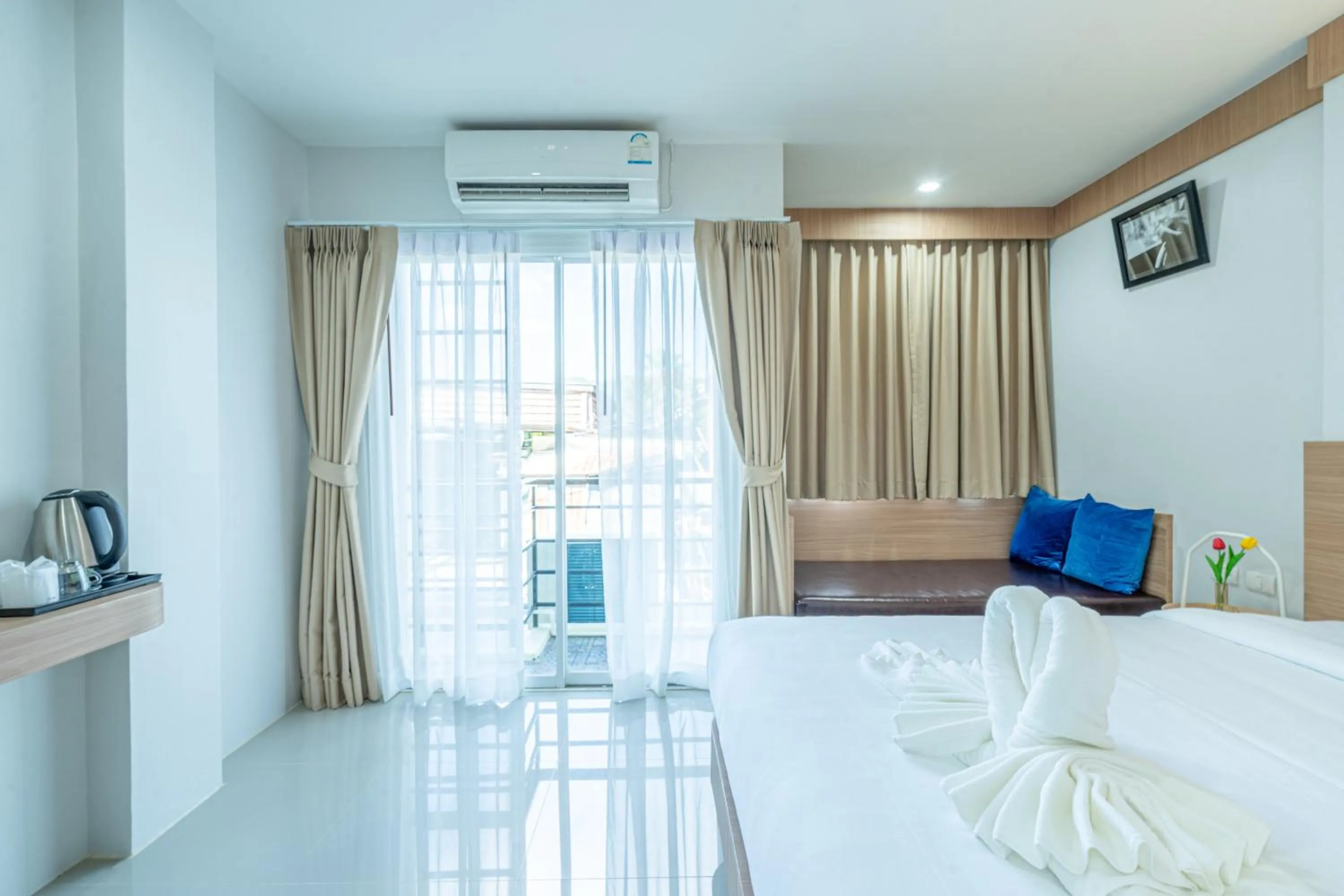 Bedroom, Bed in Seaside Patong House - Newly Open