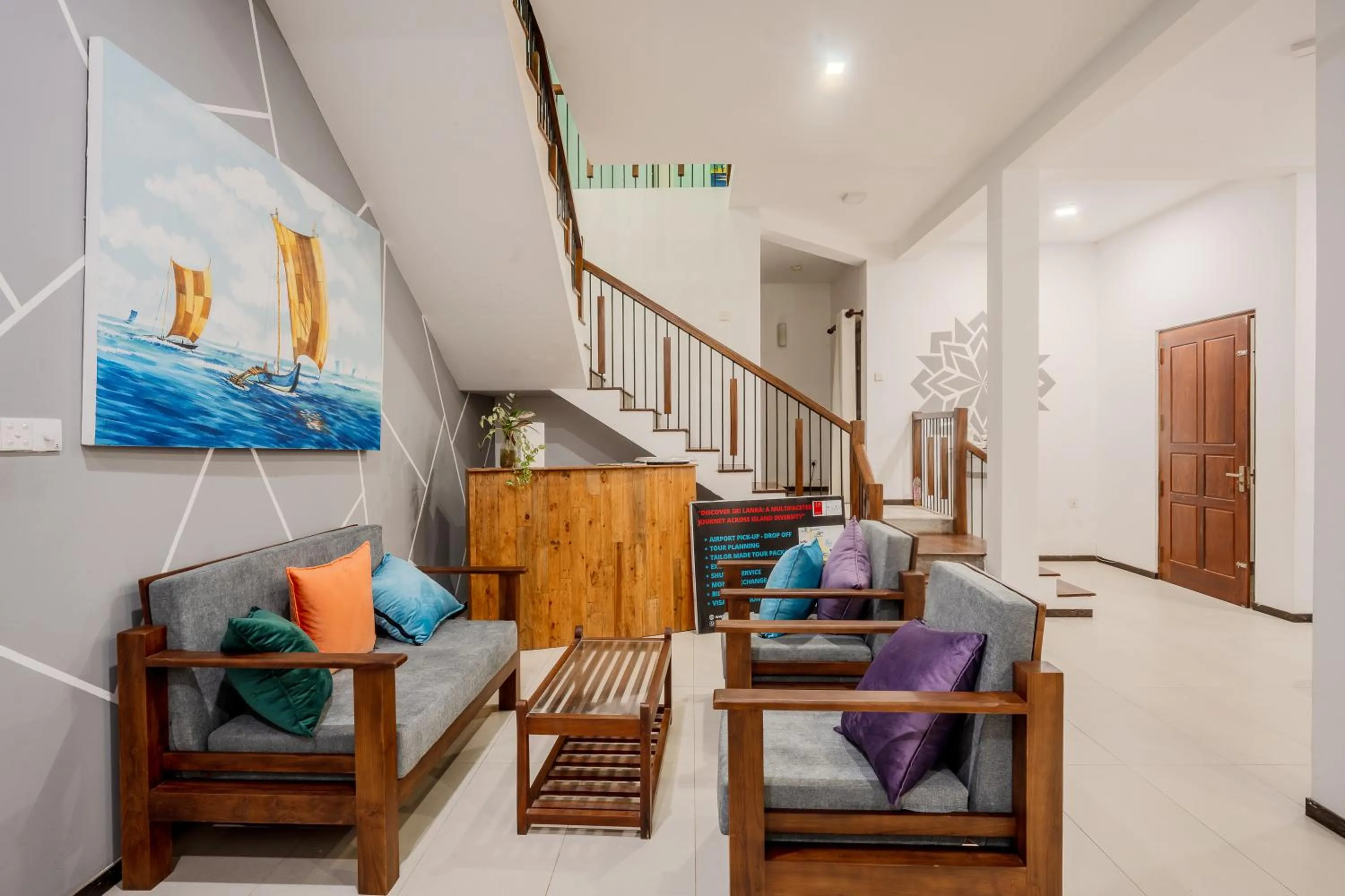 Seating area in Villa Red Lobster