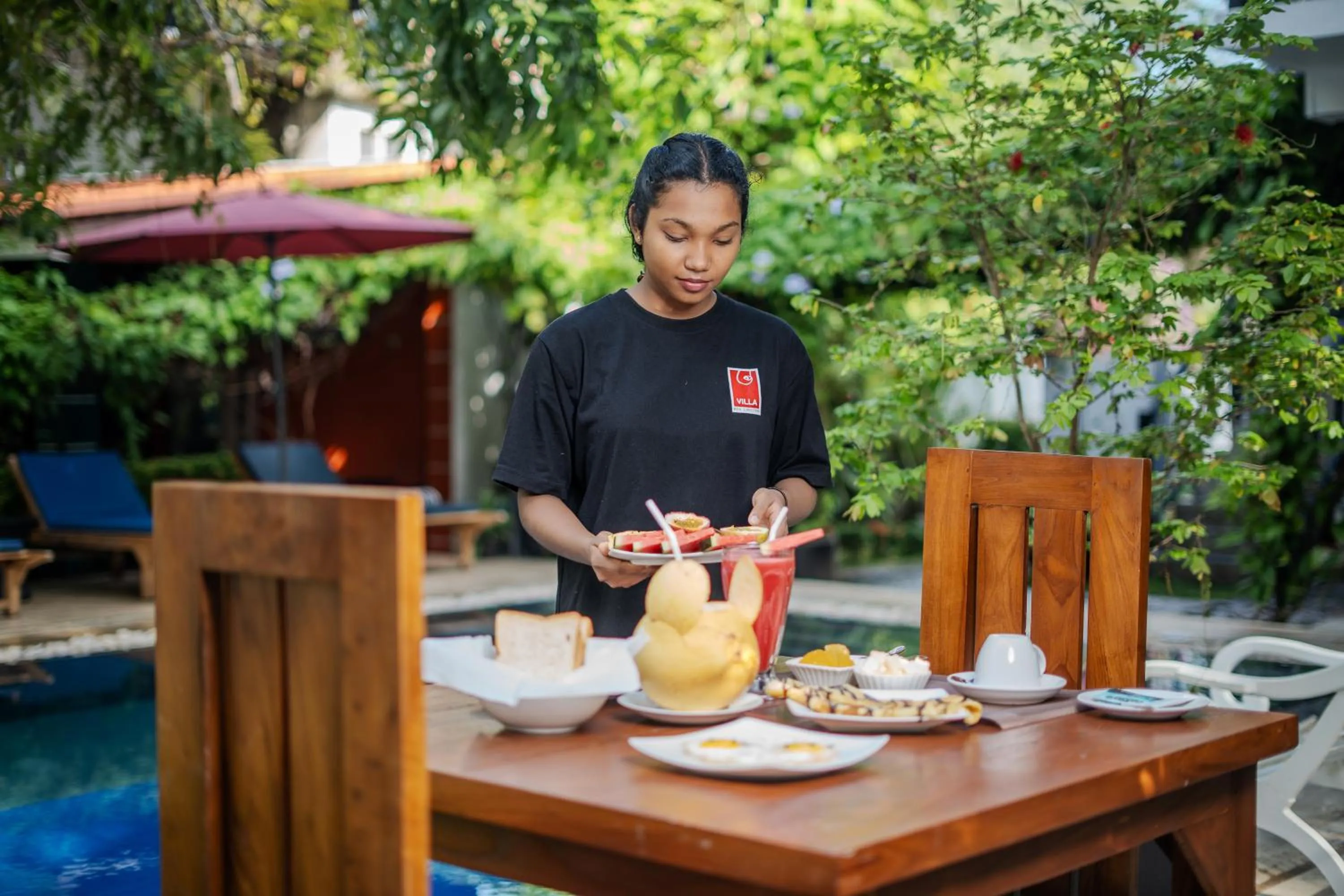 Garden in Villa Red Lobster