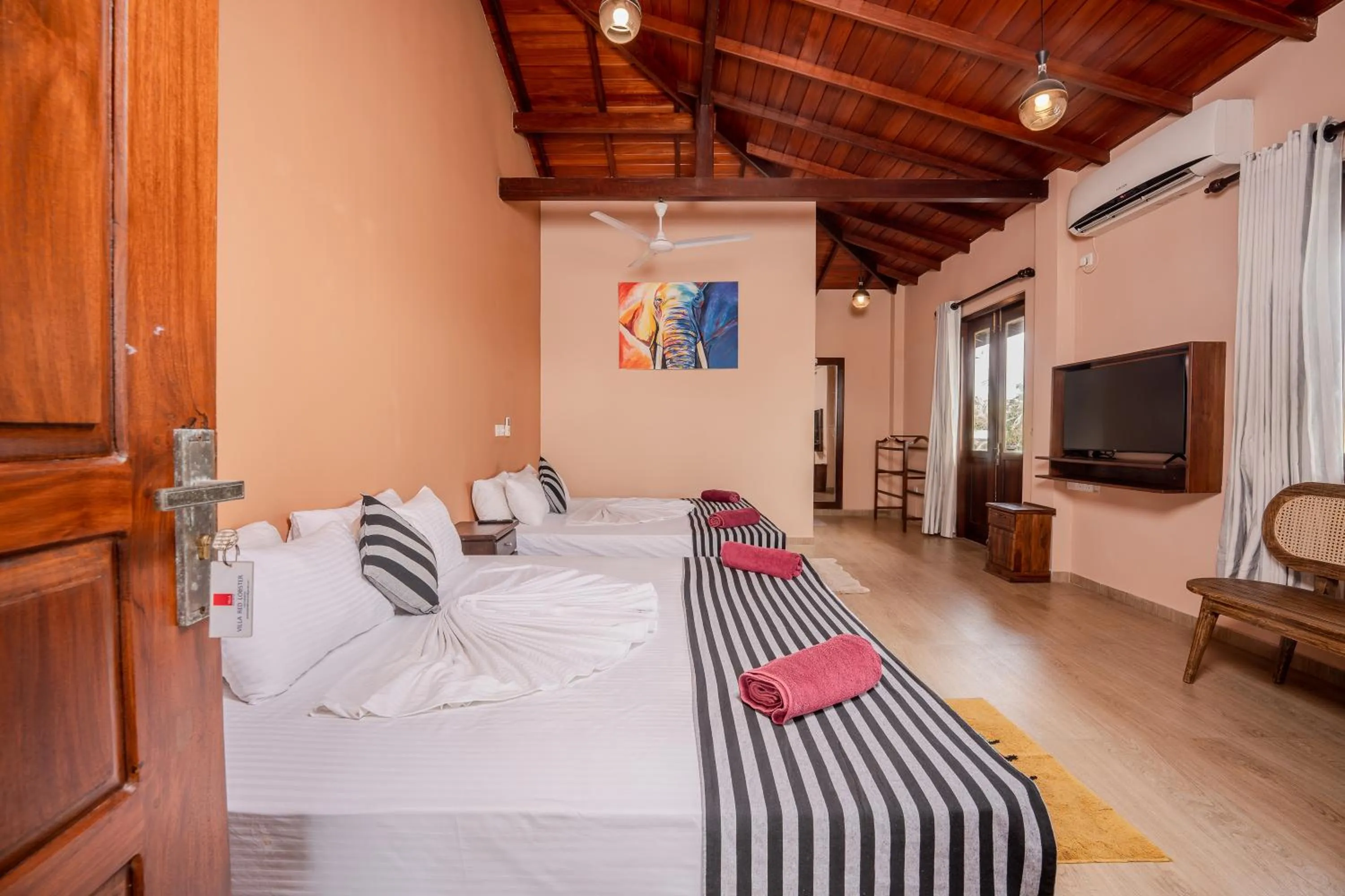 Bed in Villa Red Lobster