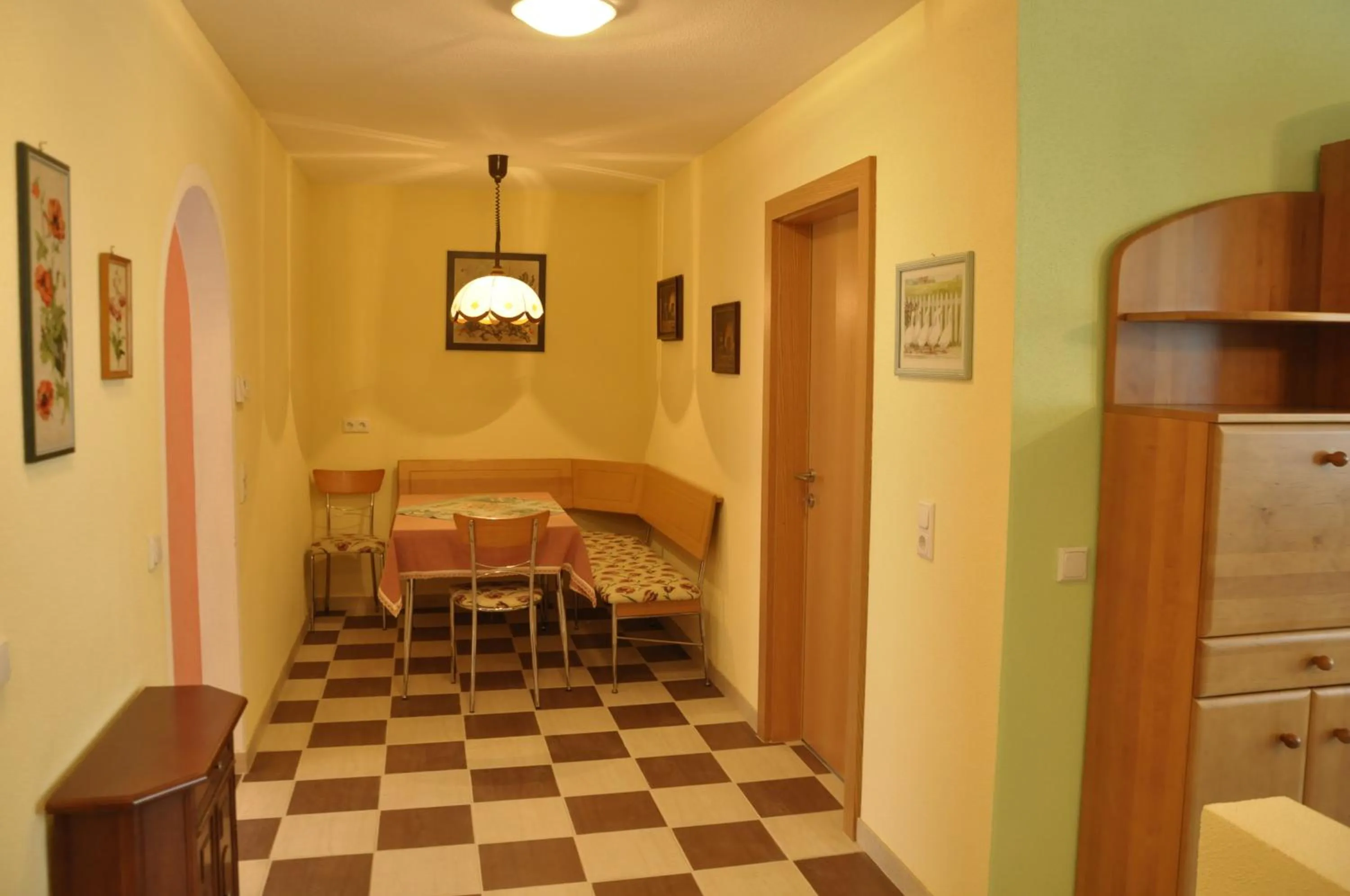 Kitchen or kitchenette, Bed in Hotel Martina