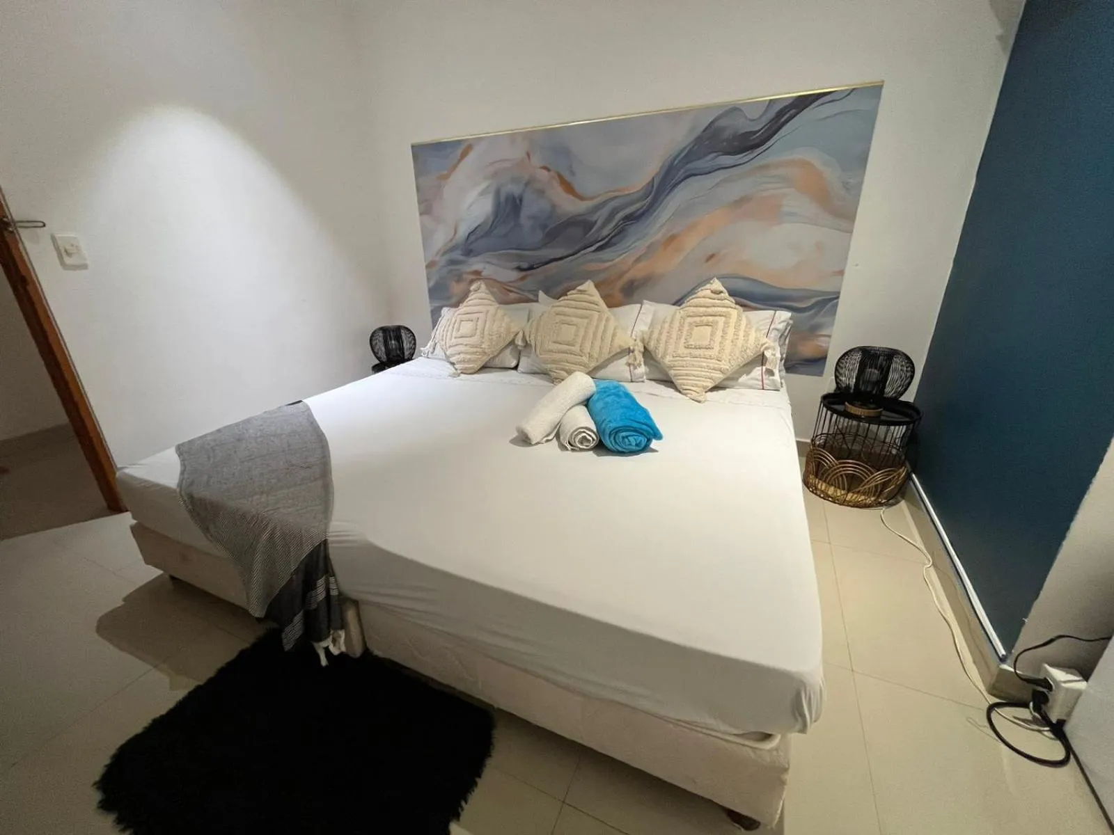 Bed in Sweet Caribbean Airport Hotel