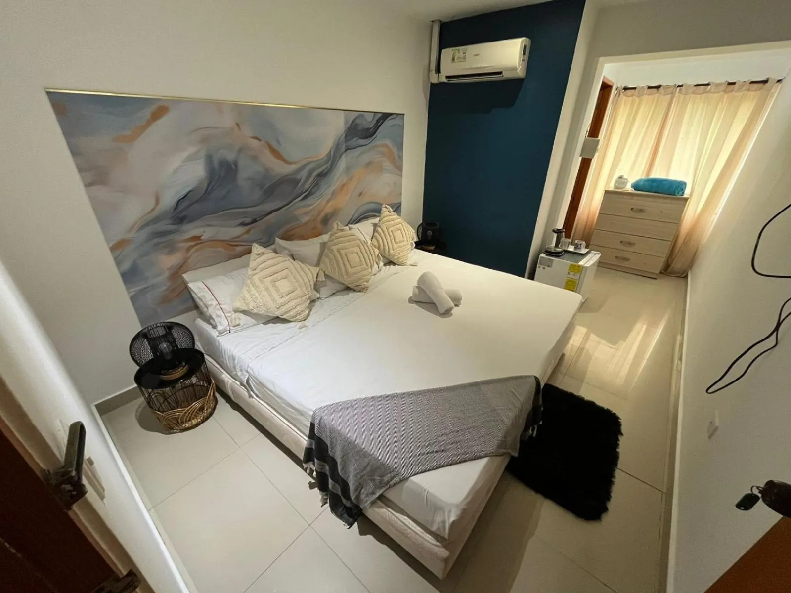 Bed in Sweet Caribbean Airport Hotel