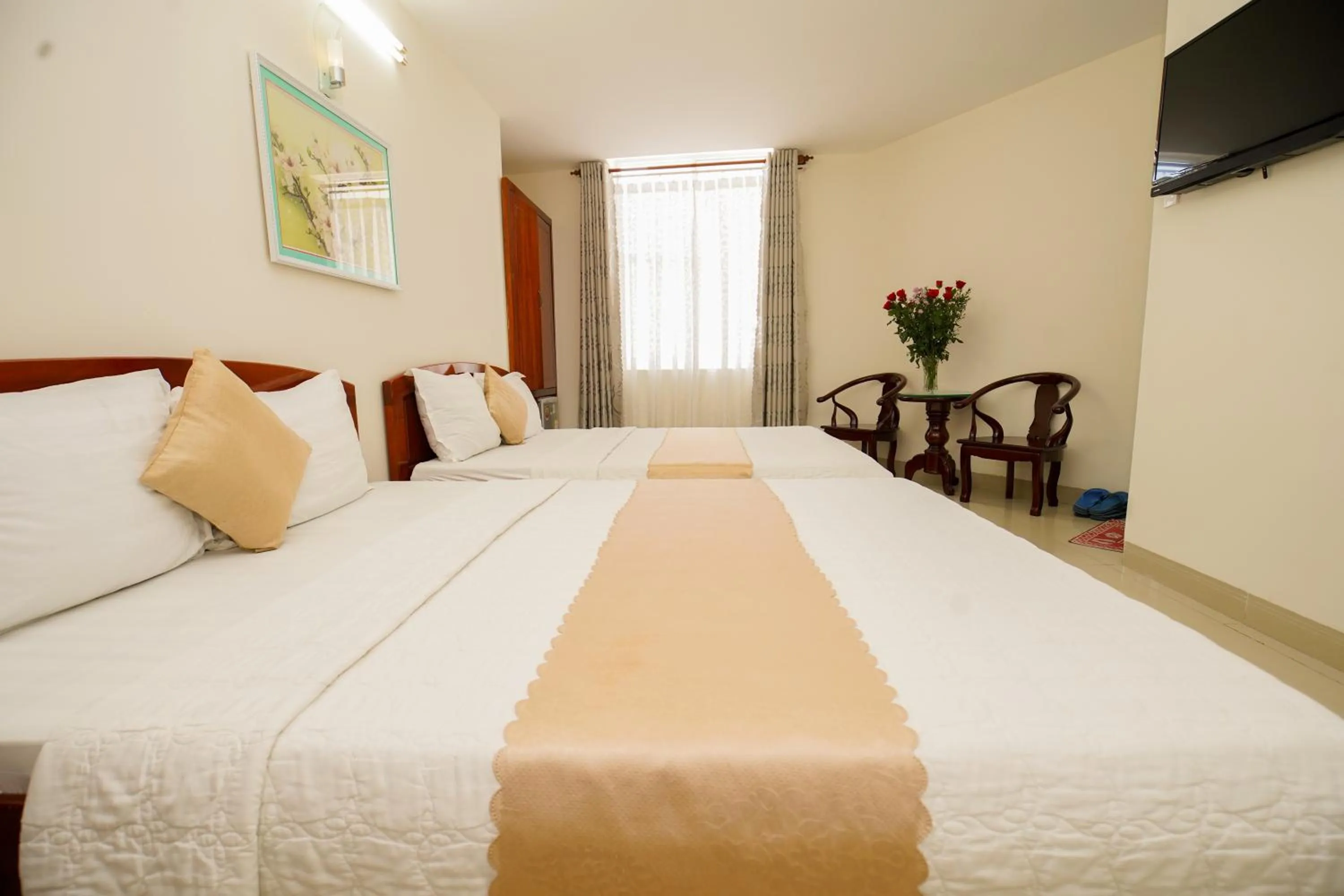 Bed in Nguyen Ha Hotel