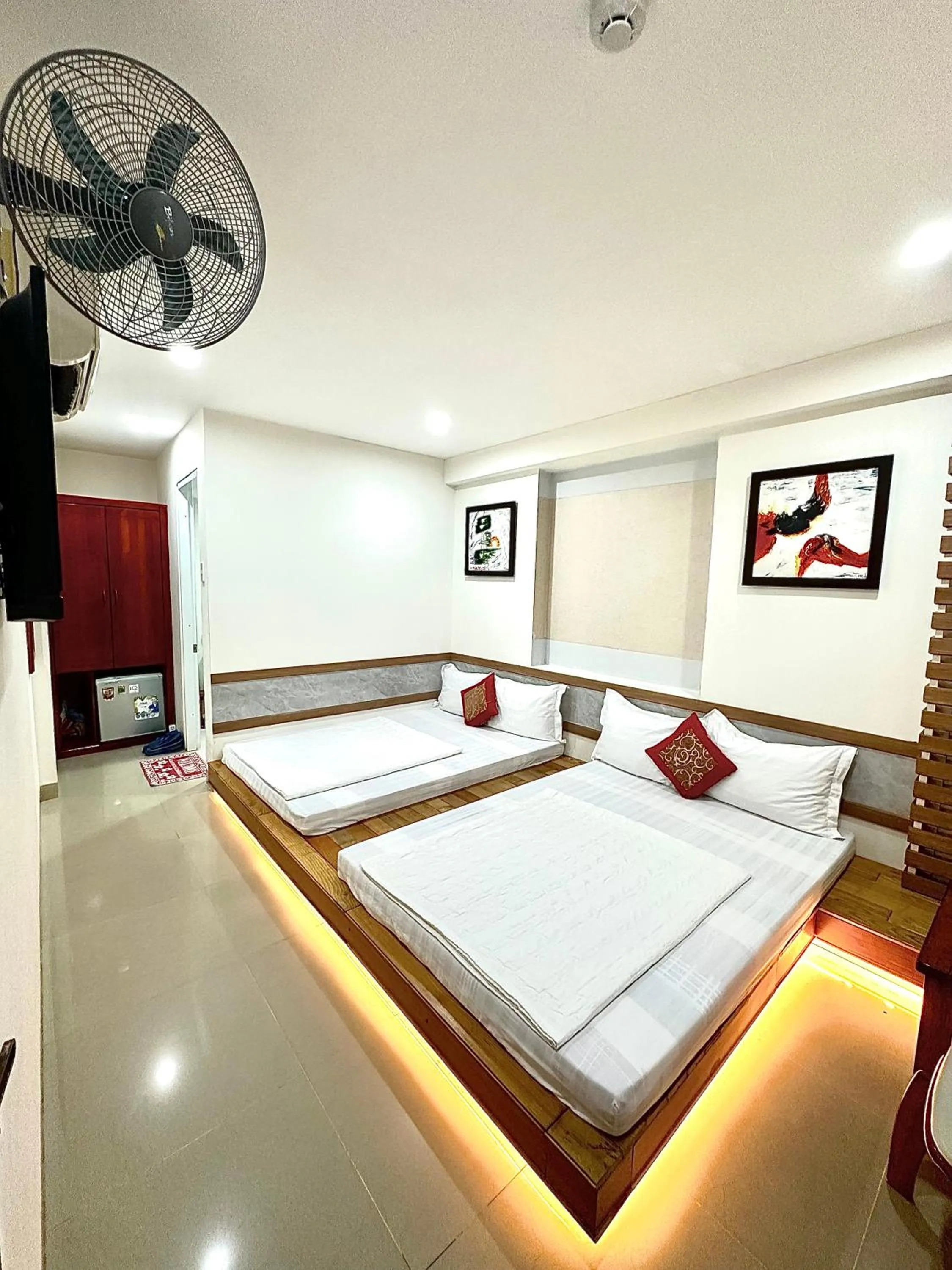 Bed in Nguyen Ha Hotel