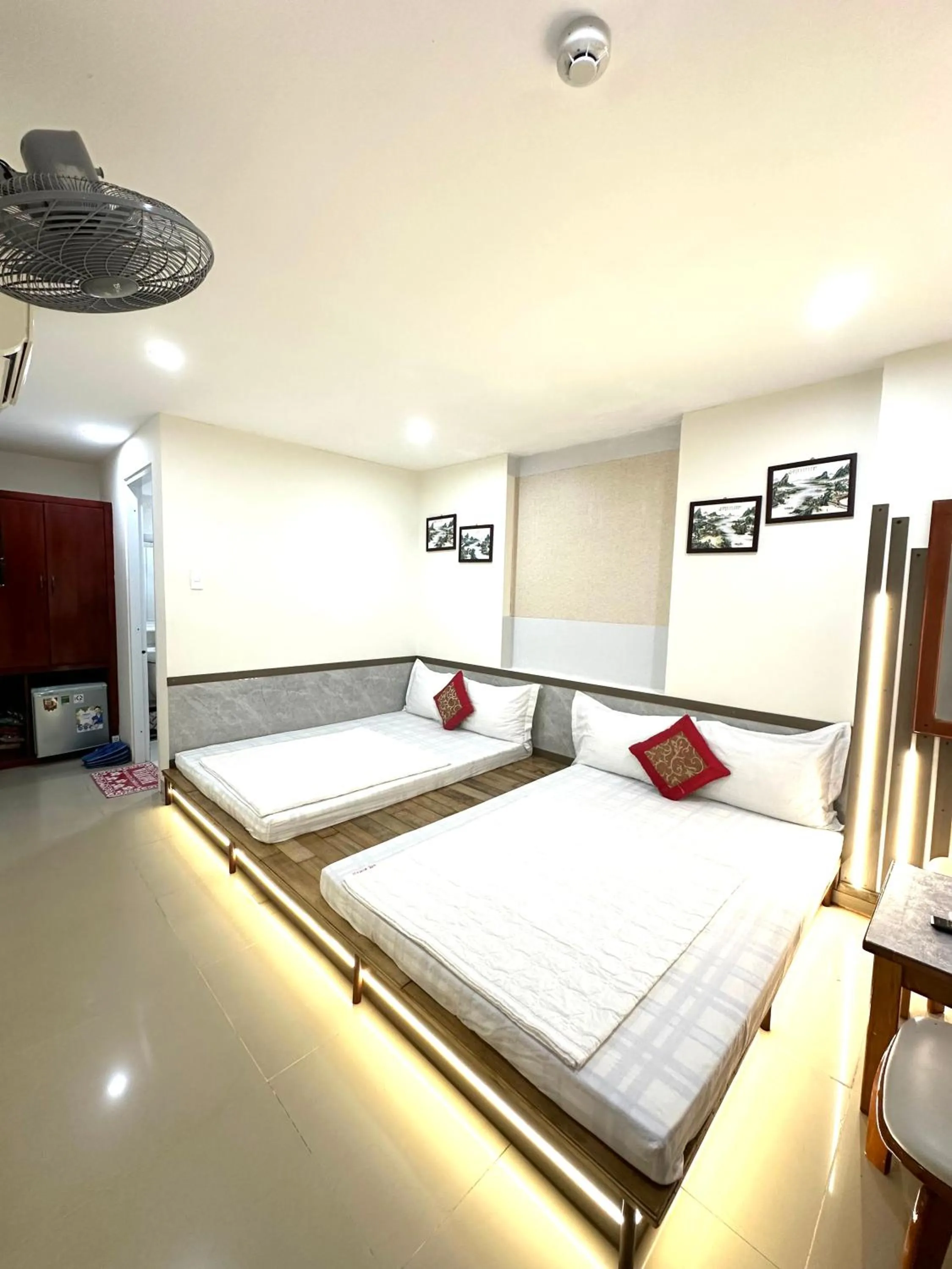 Bed in Nguyen Ha Hotel