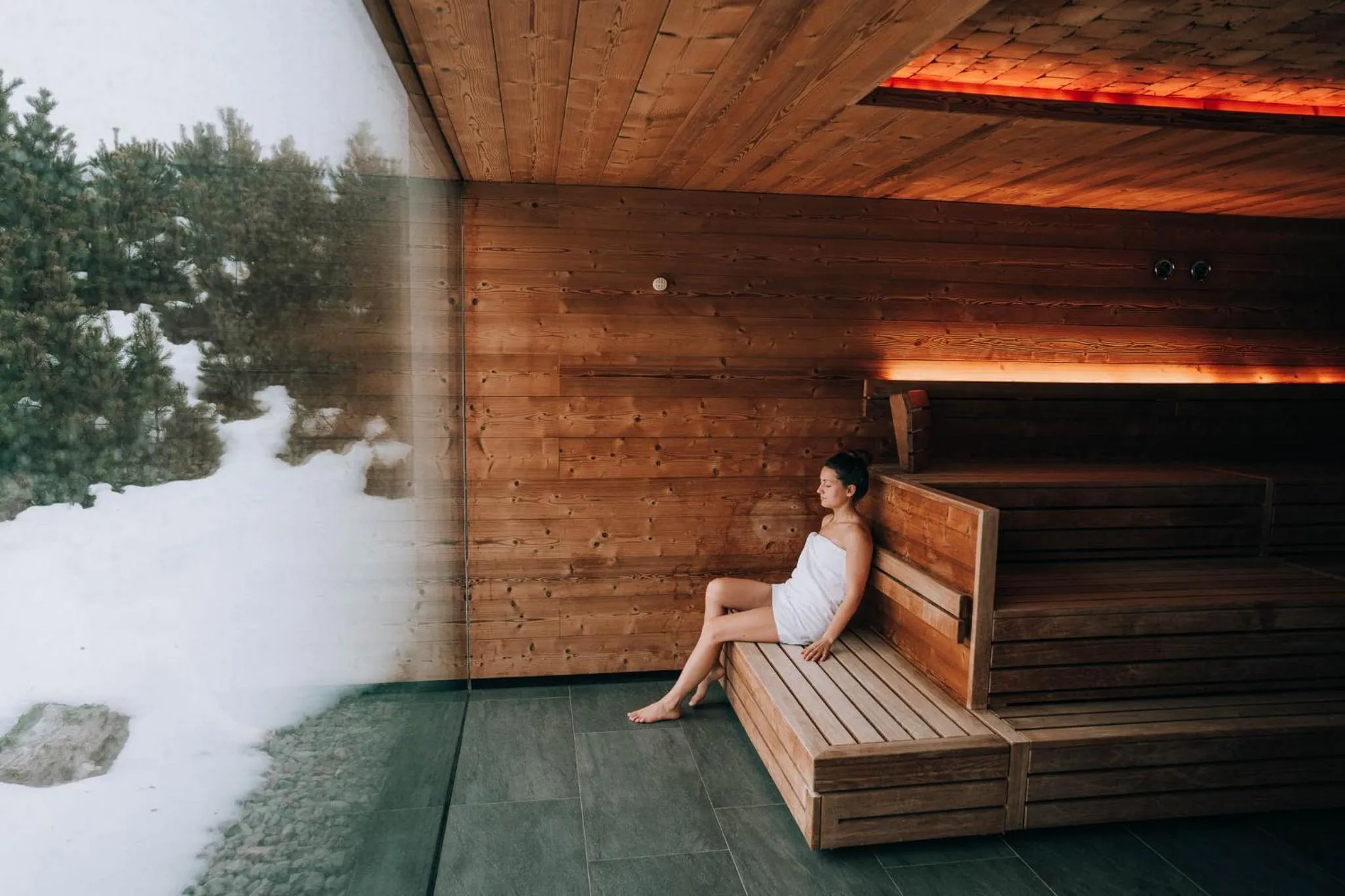 Sauna in Naturresort PURADIES