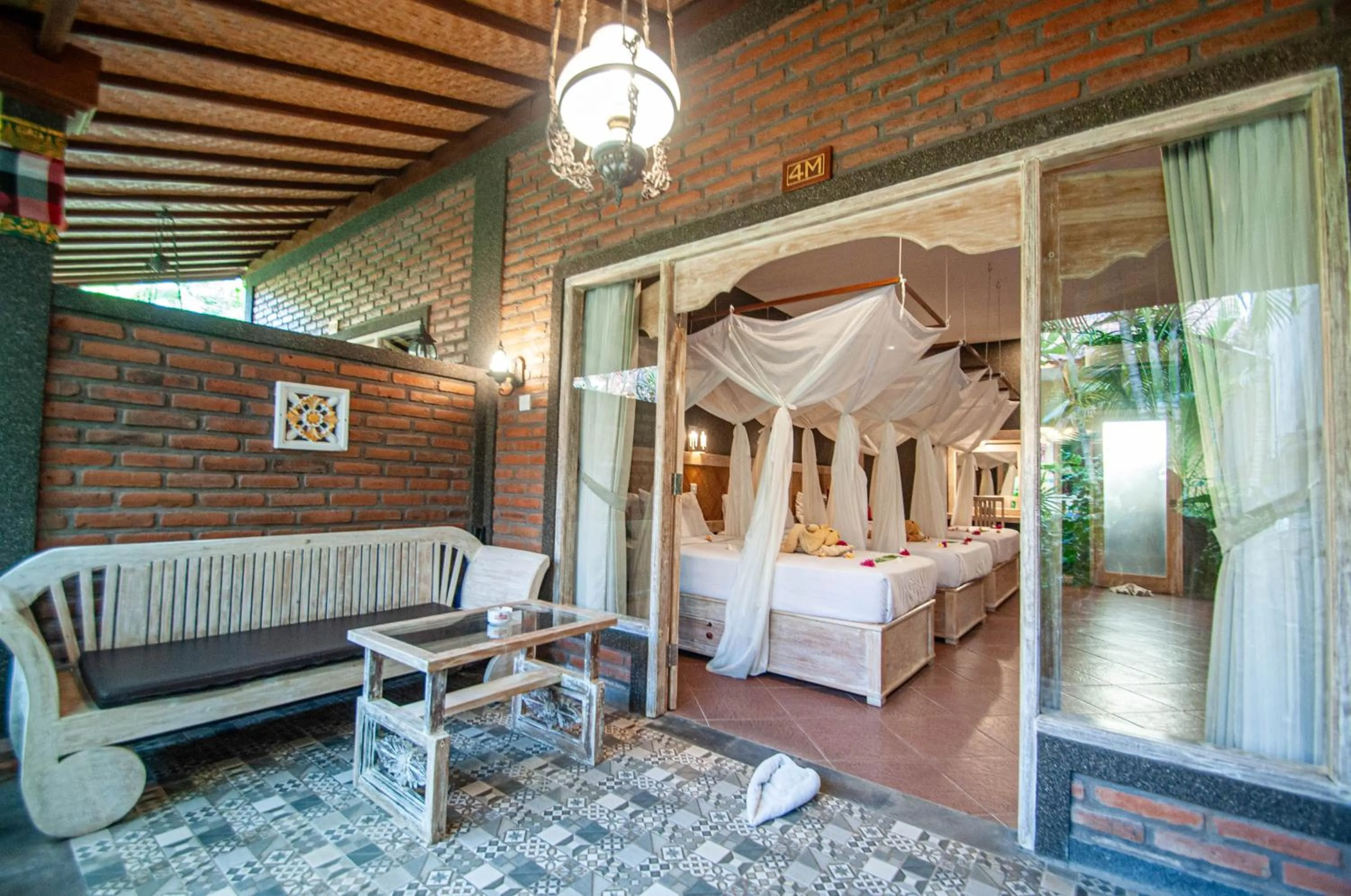 Balcony/Terrace, Bed in Rumah Gajah by Kubukubali