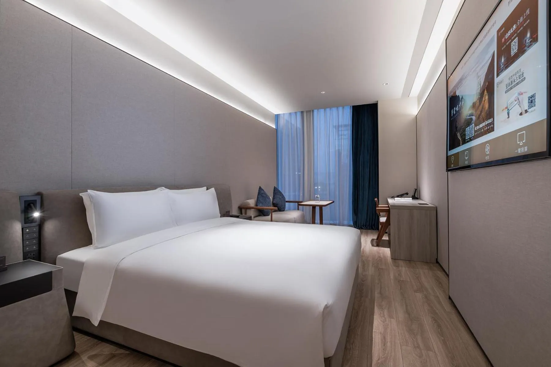 Bed in Orange Crystal Hotel, Nanshan Science and Technology Park, Shenzhen