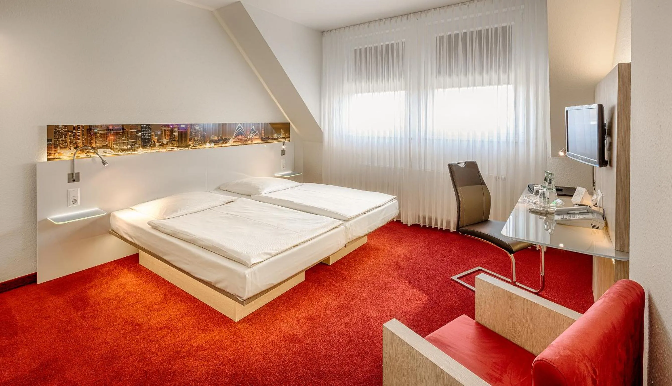 Bed in Hotel-Restaurant Öhlers