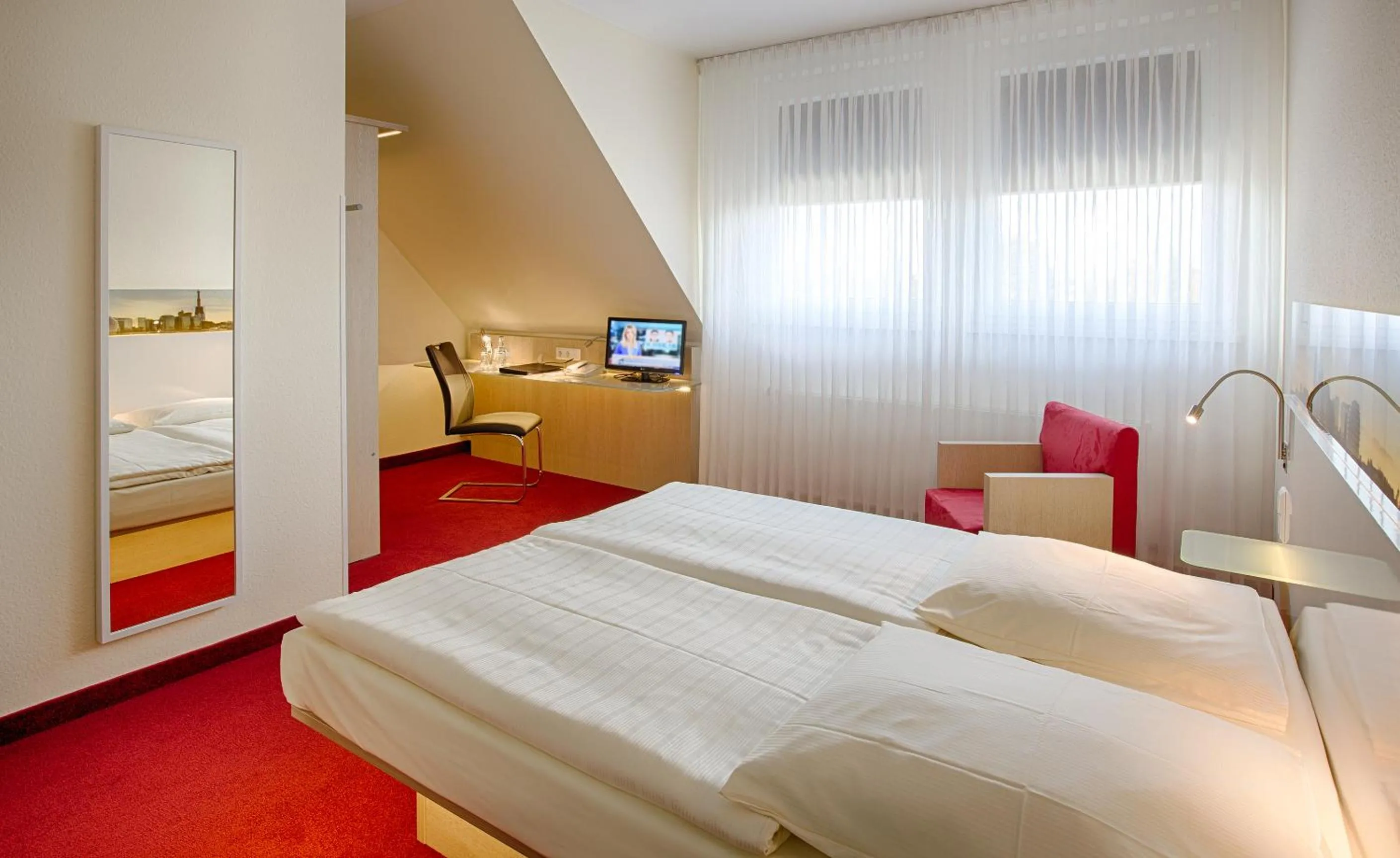 Bed in Hotel-Restaurant Öhlers