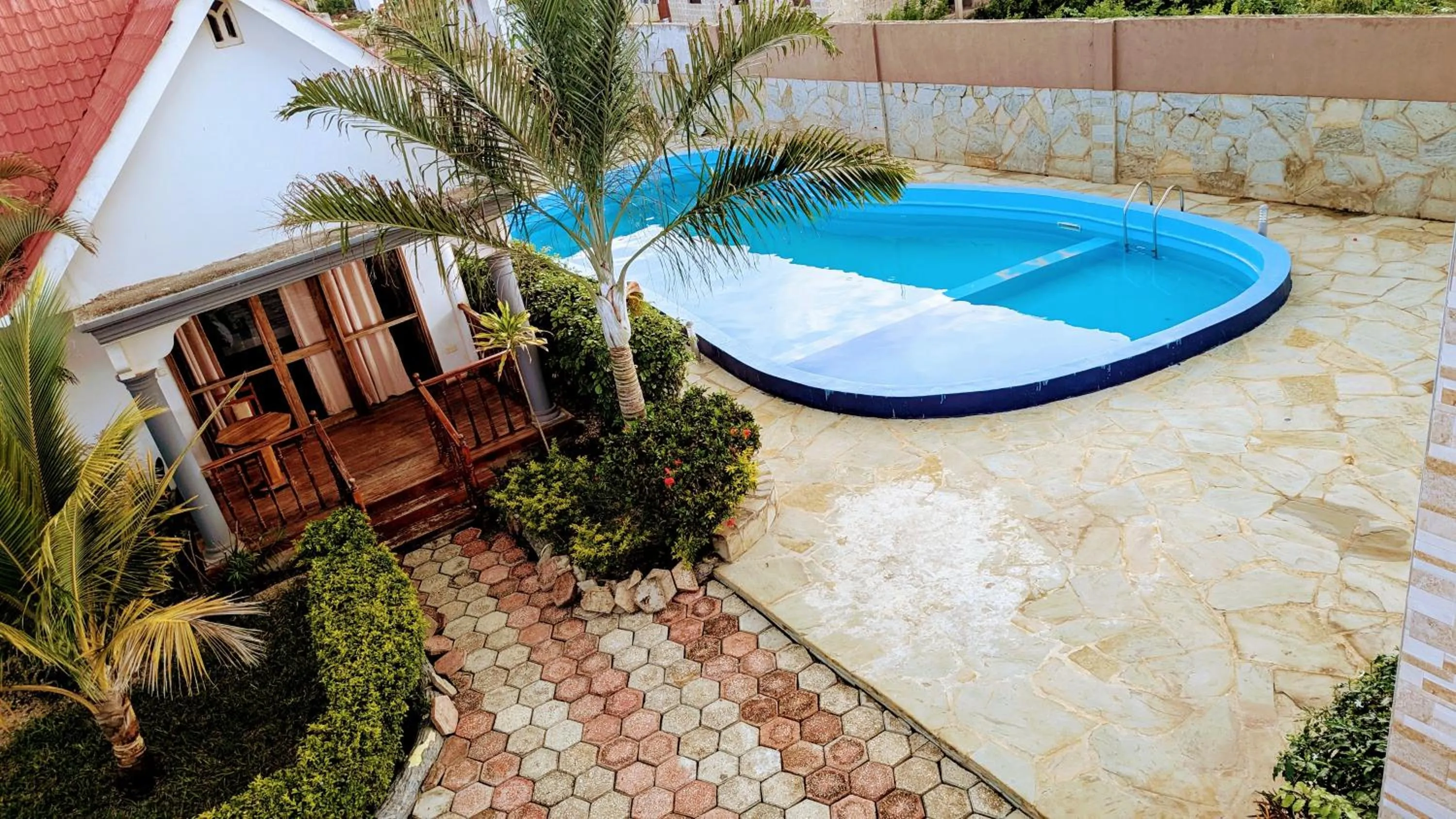 Pool view in Crown View Hotel