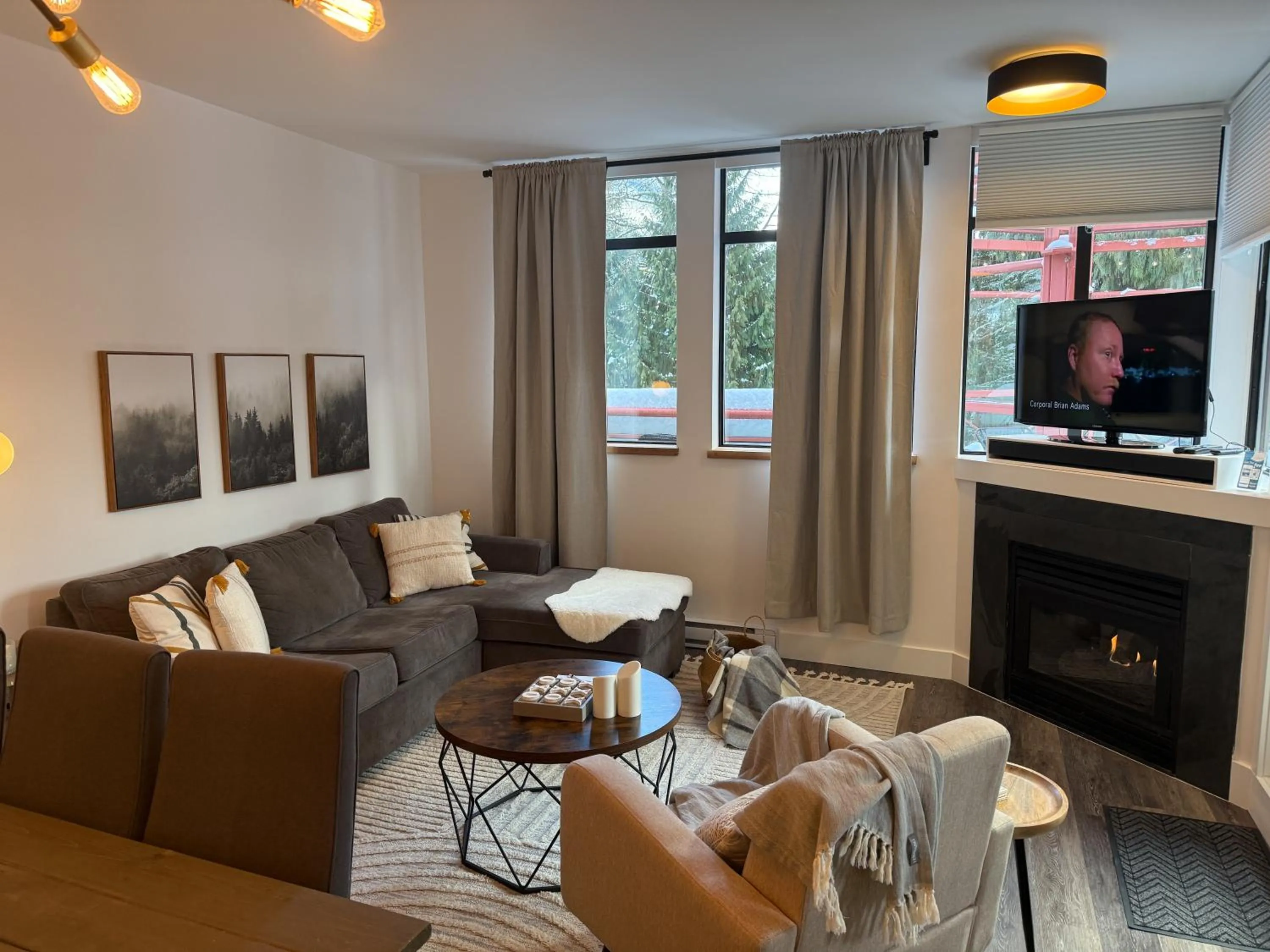 TV and multimedia in Alpenglow Lodge by Elevate Vacations