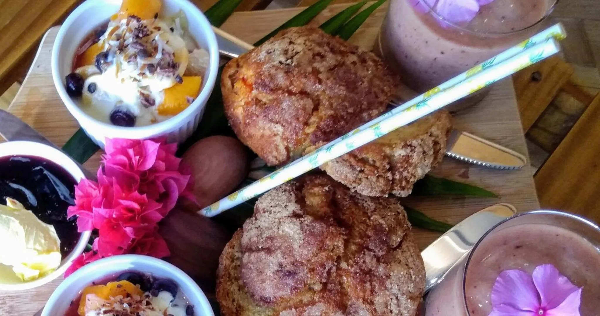 Food close-up in Ikurangi Eco Retreat