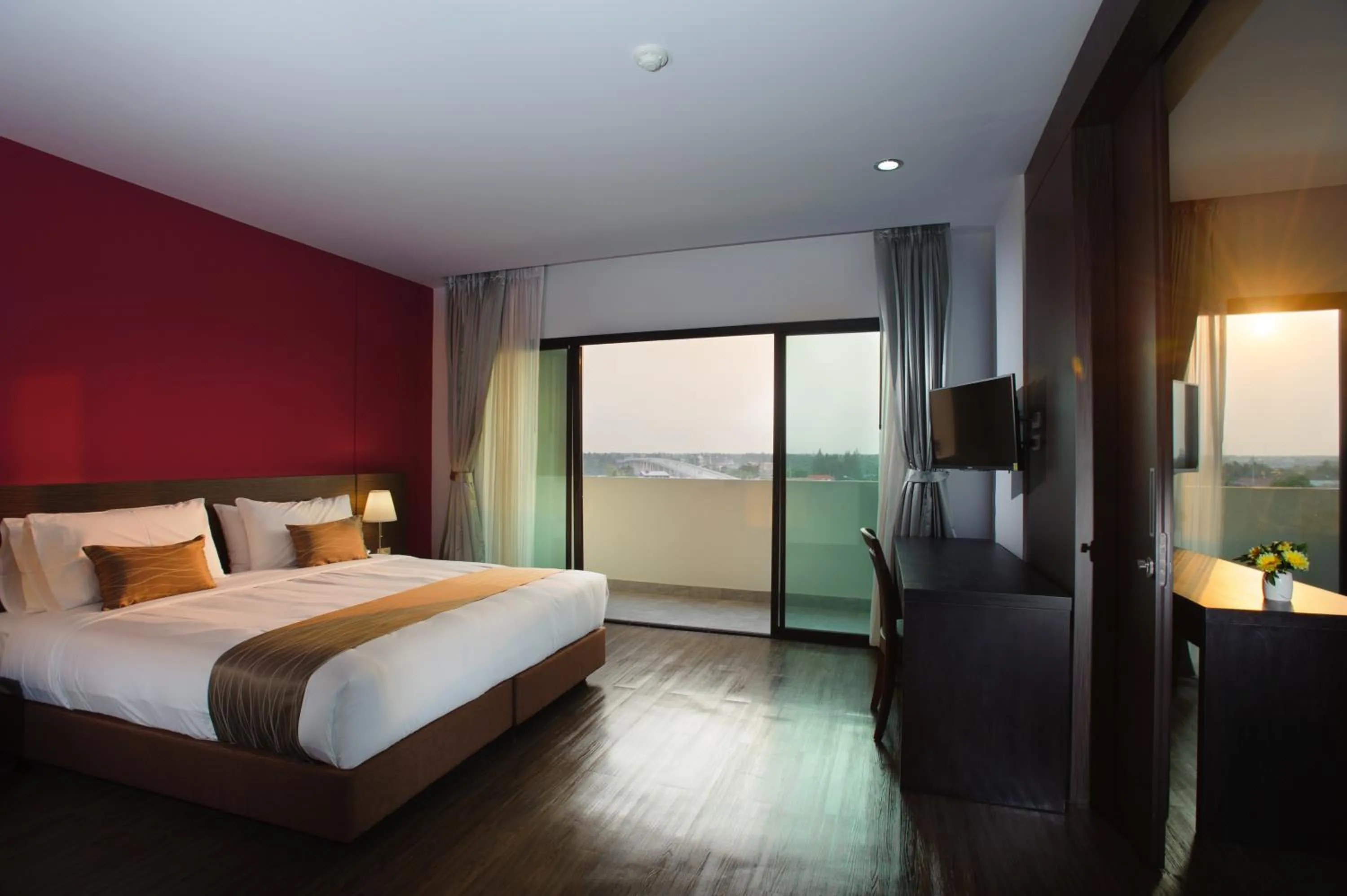 Bed in Coco View Hotel