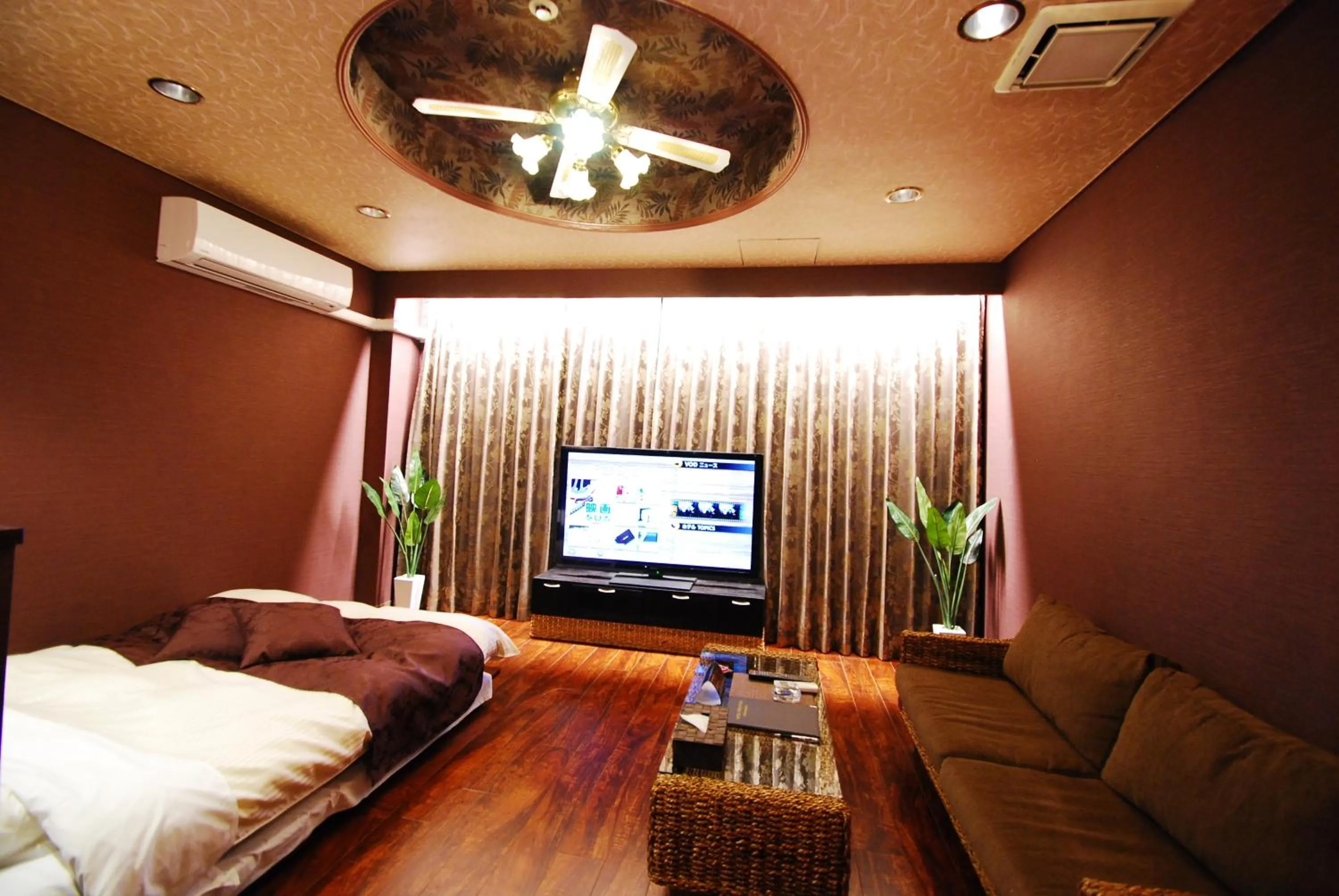 Bed in Hotel Free Style Okayama