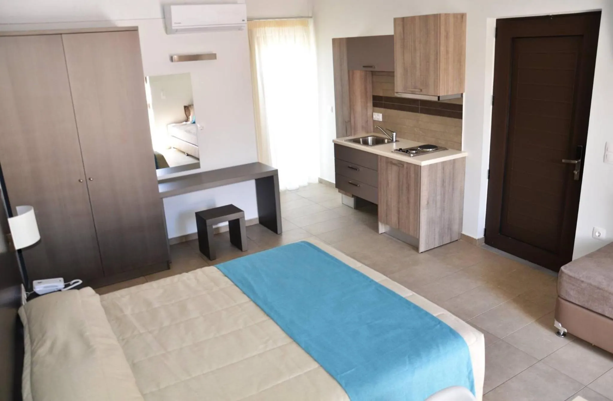 Bed in Ledra Maleme Hotel