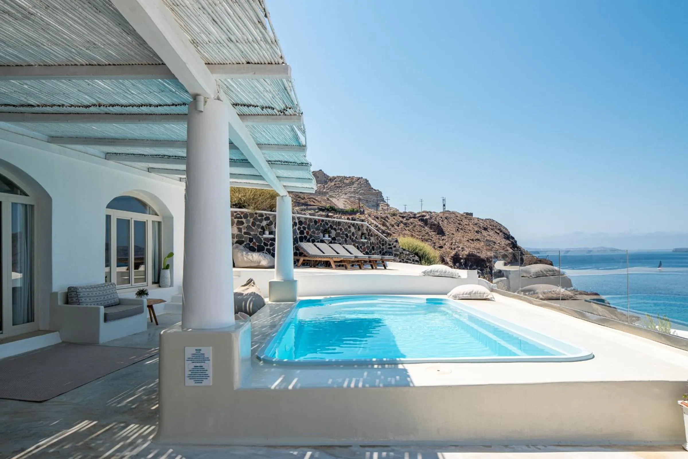 Swimming pool in Ode Villa Oia Caldera & Sunset View