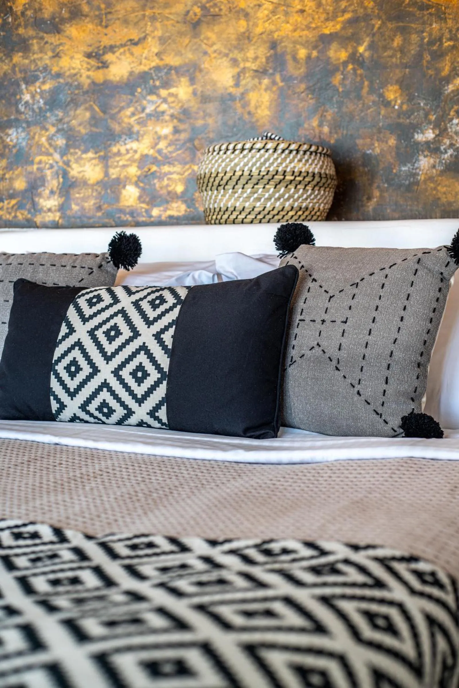 Bedroom, Bed in Ode Villa Oia Caldera & Sunset View