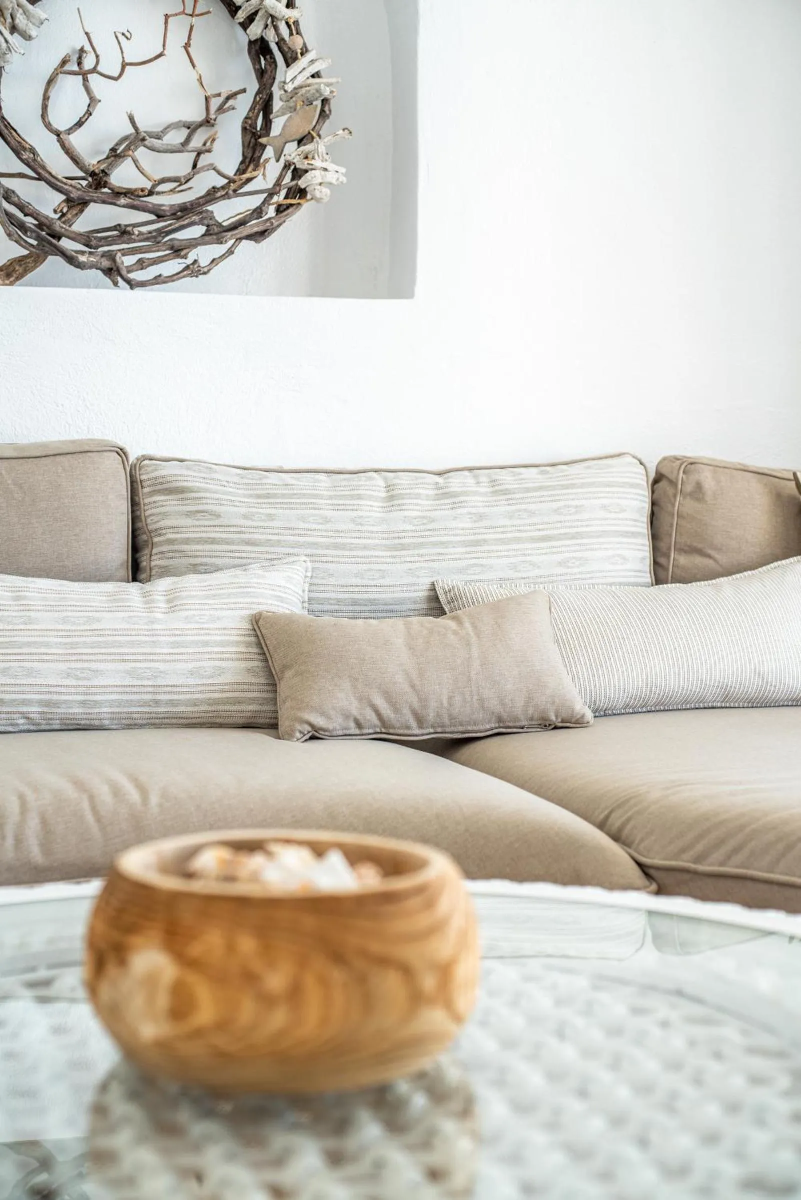 Living room in Ode Villa Oia Caldera & Sunset View
