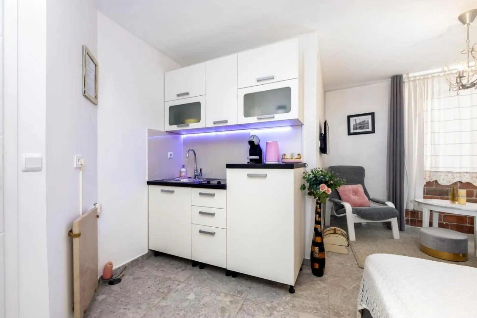 Kitchen or kitchenette in Apartments Casa Ivona