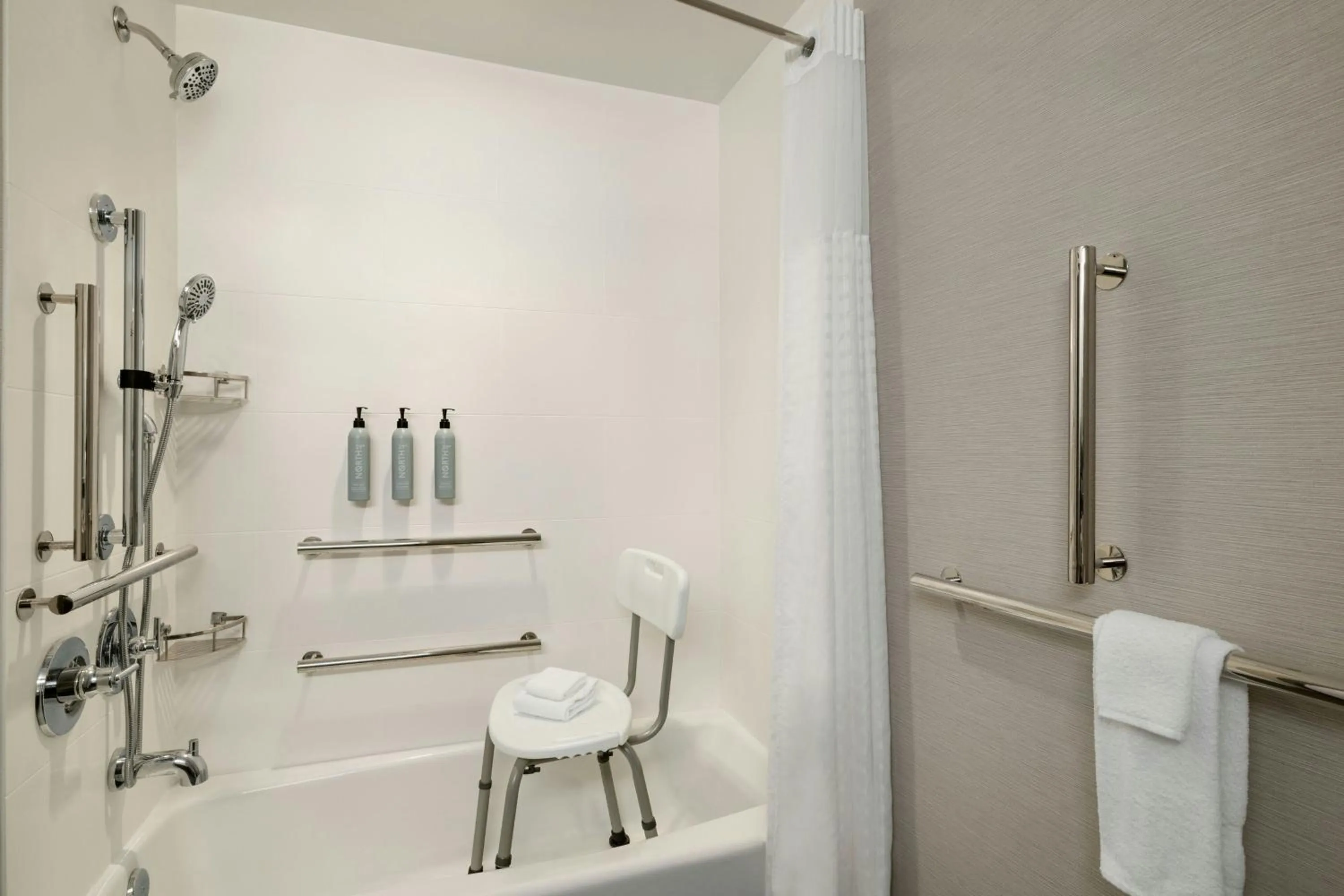 Bathroom in Courtyard by Marriott Starkville MSU at The Mill Conference Center