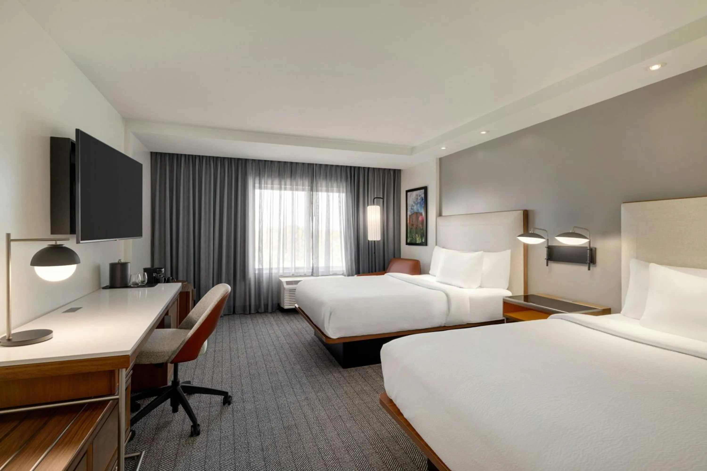 Photo of the whole room, Bed in Courtyard by Marriott Starkville MSU at The Mill Conference Center