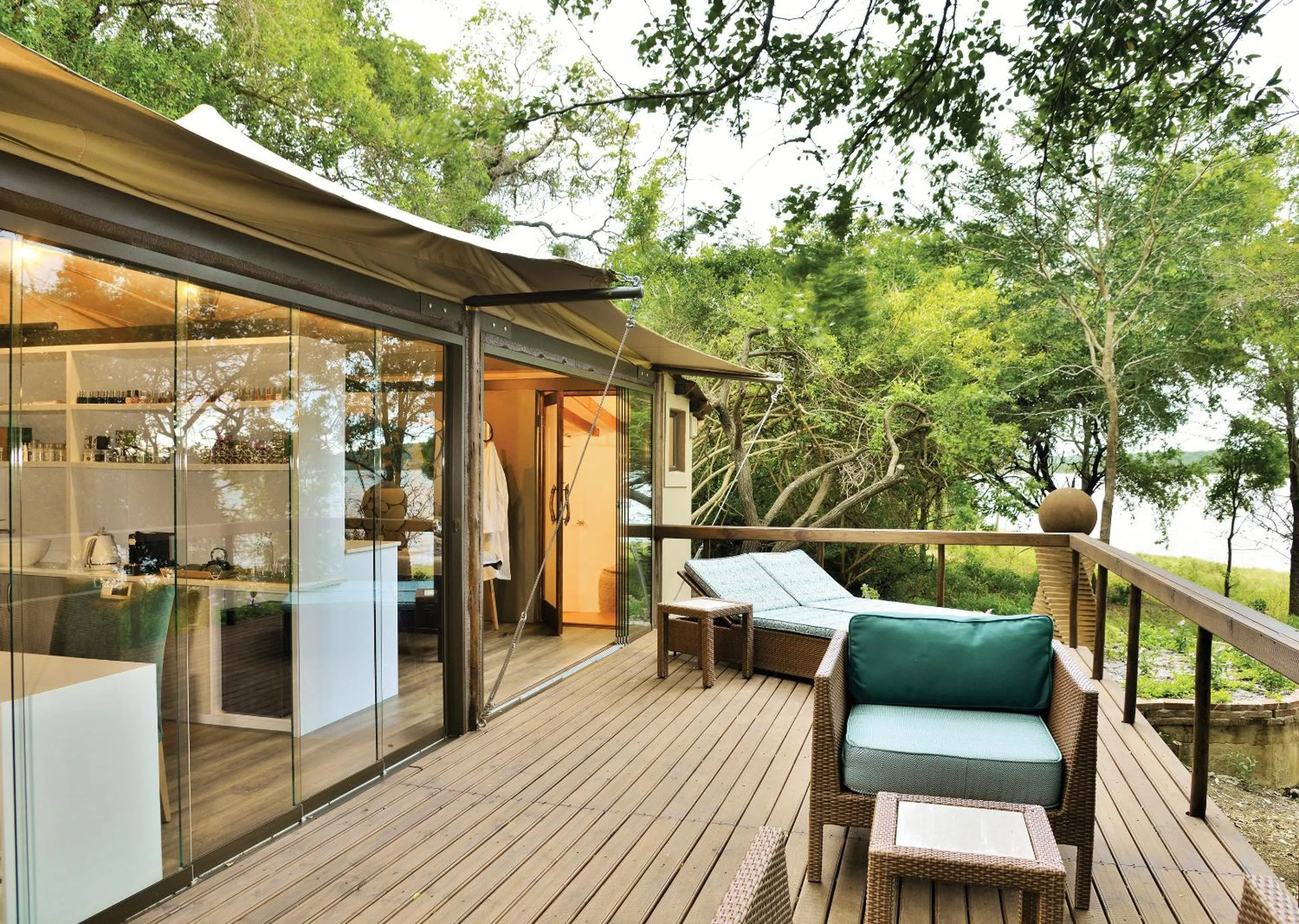 Patio in Nibela Lake Lodge by Dream Resorts