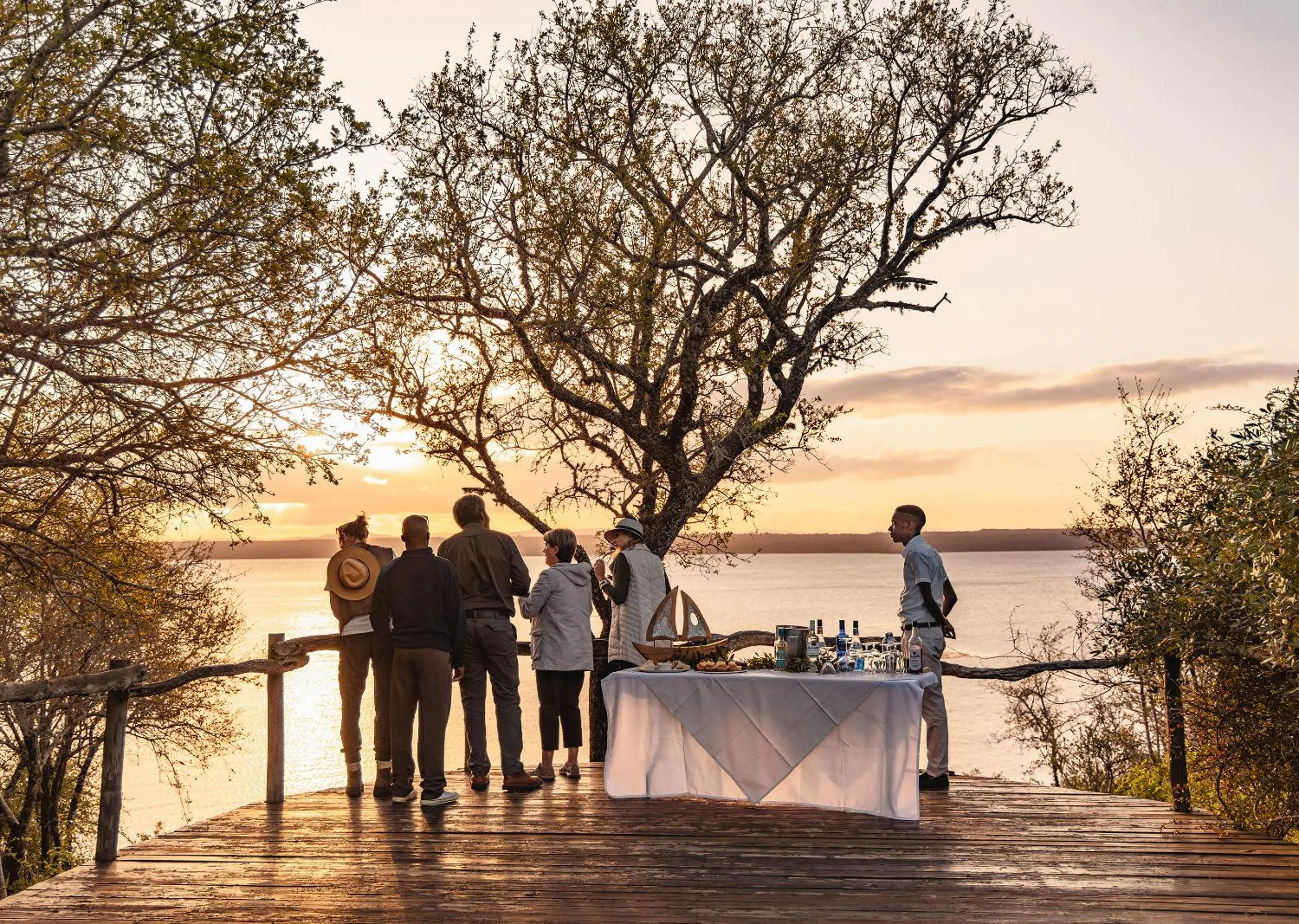 People in Malkoha Lake St Lucia