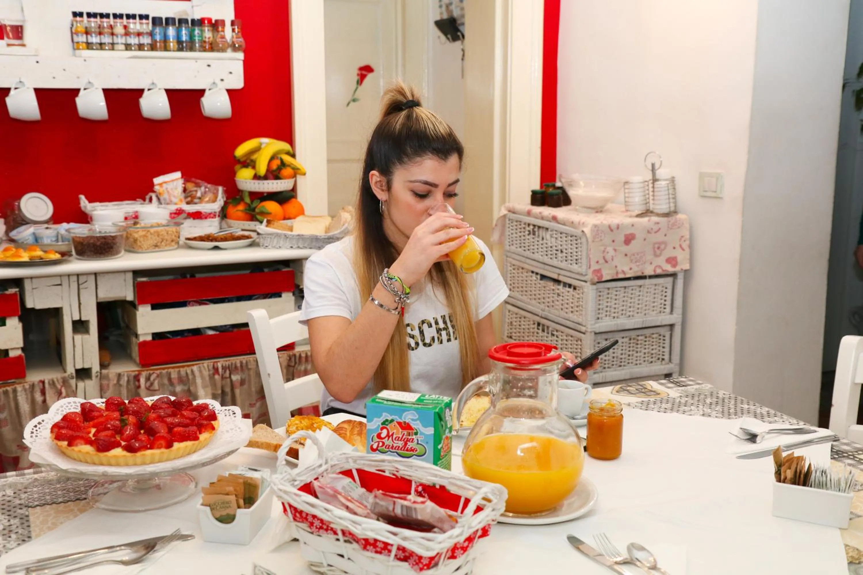 Food and drinks in La Zagara B&B