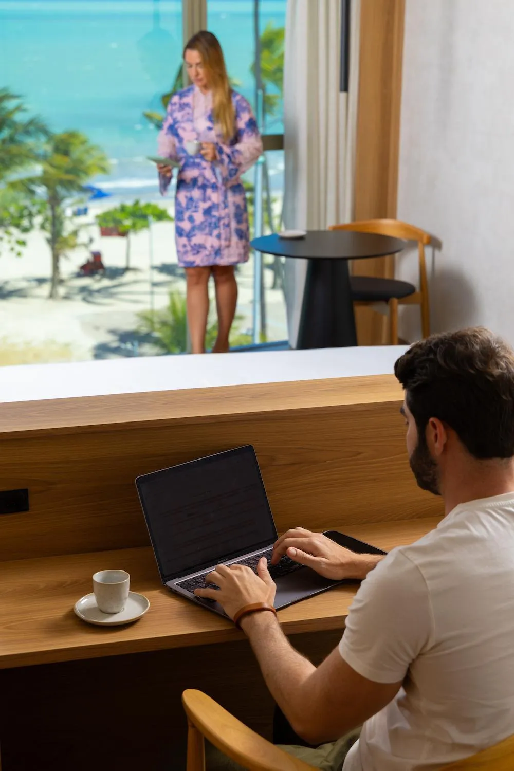 People in Sais Beach Living Hotel