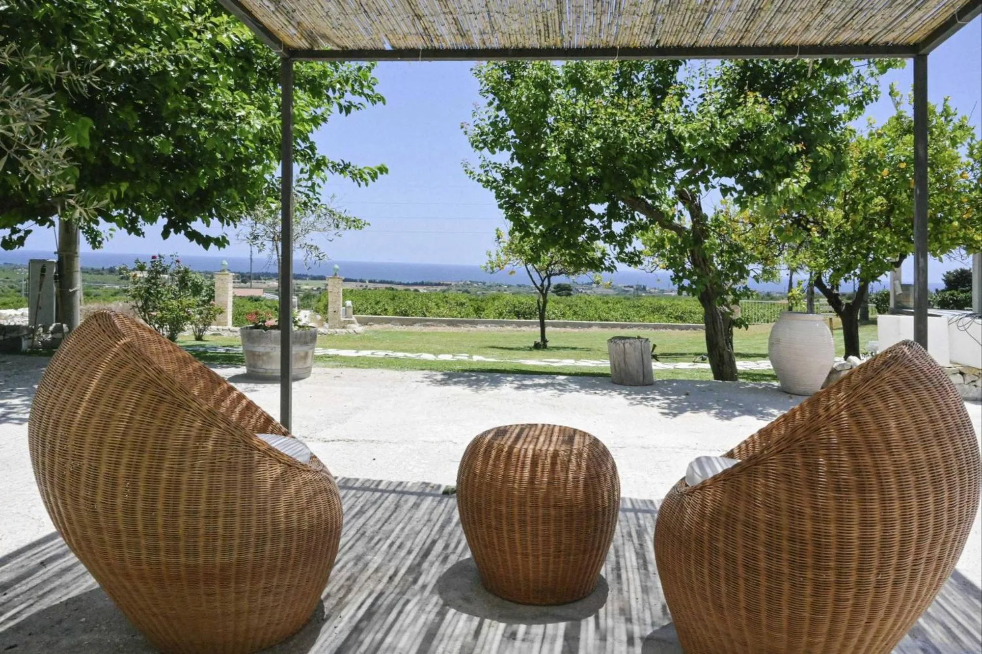 Deluxe Double Room with Sea View in Agriturismo Alle Riserve Cavagrande