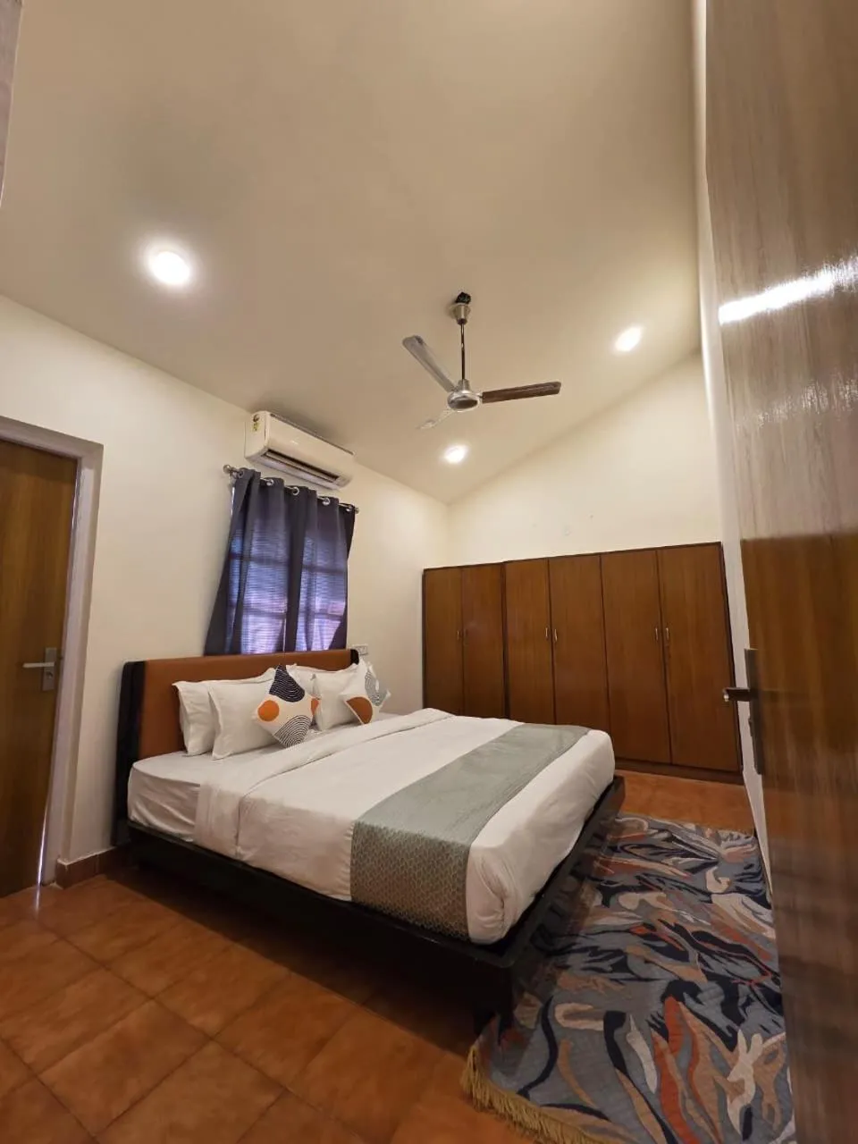 Bed in Perfectstayz Premium Goa Continental Baga