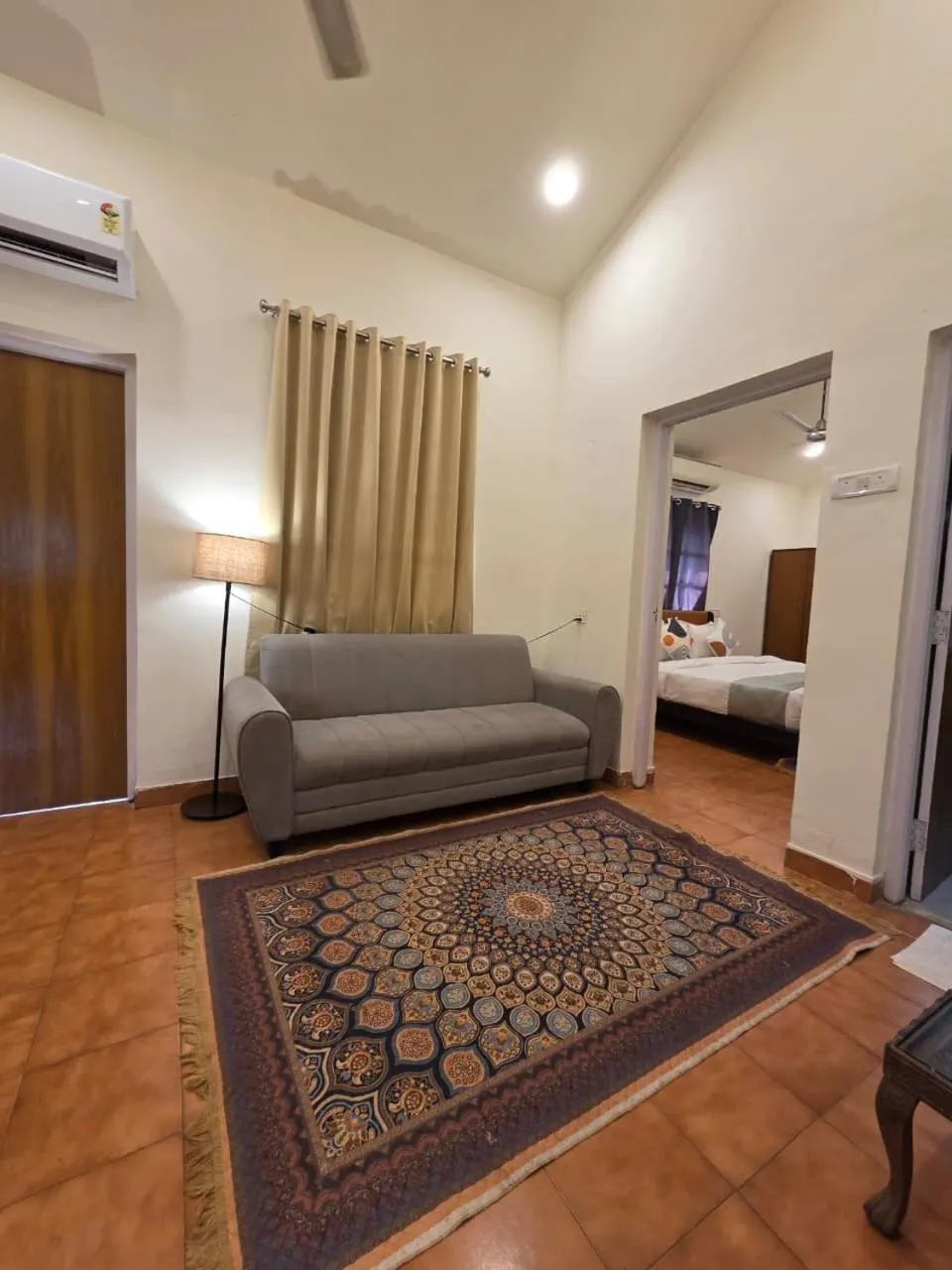 Bed in Perfectstayz Premium Goa Continental Baga