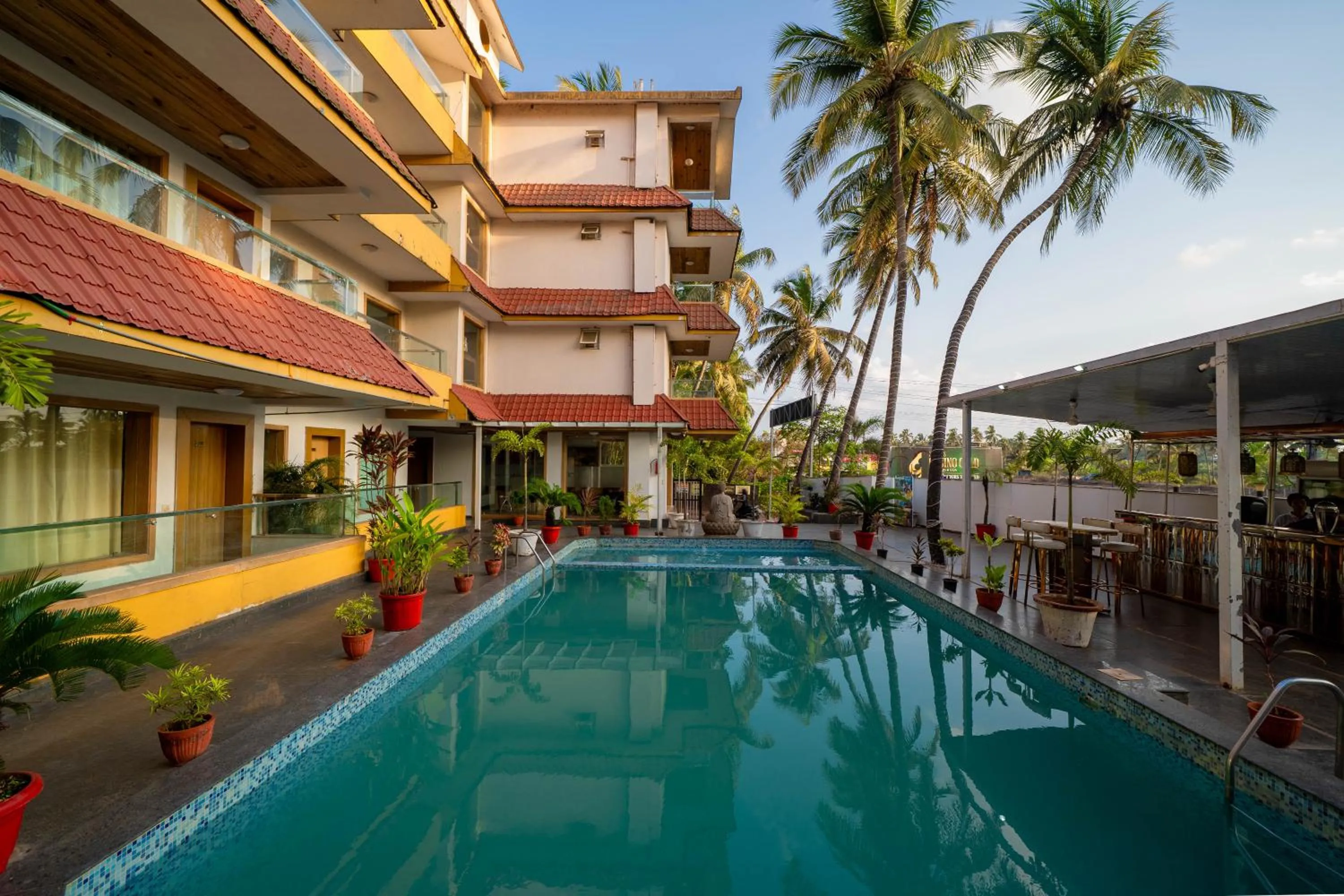 Swimming pool in Perfectstayz Premium Goa Continental Baga