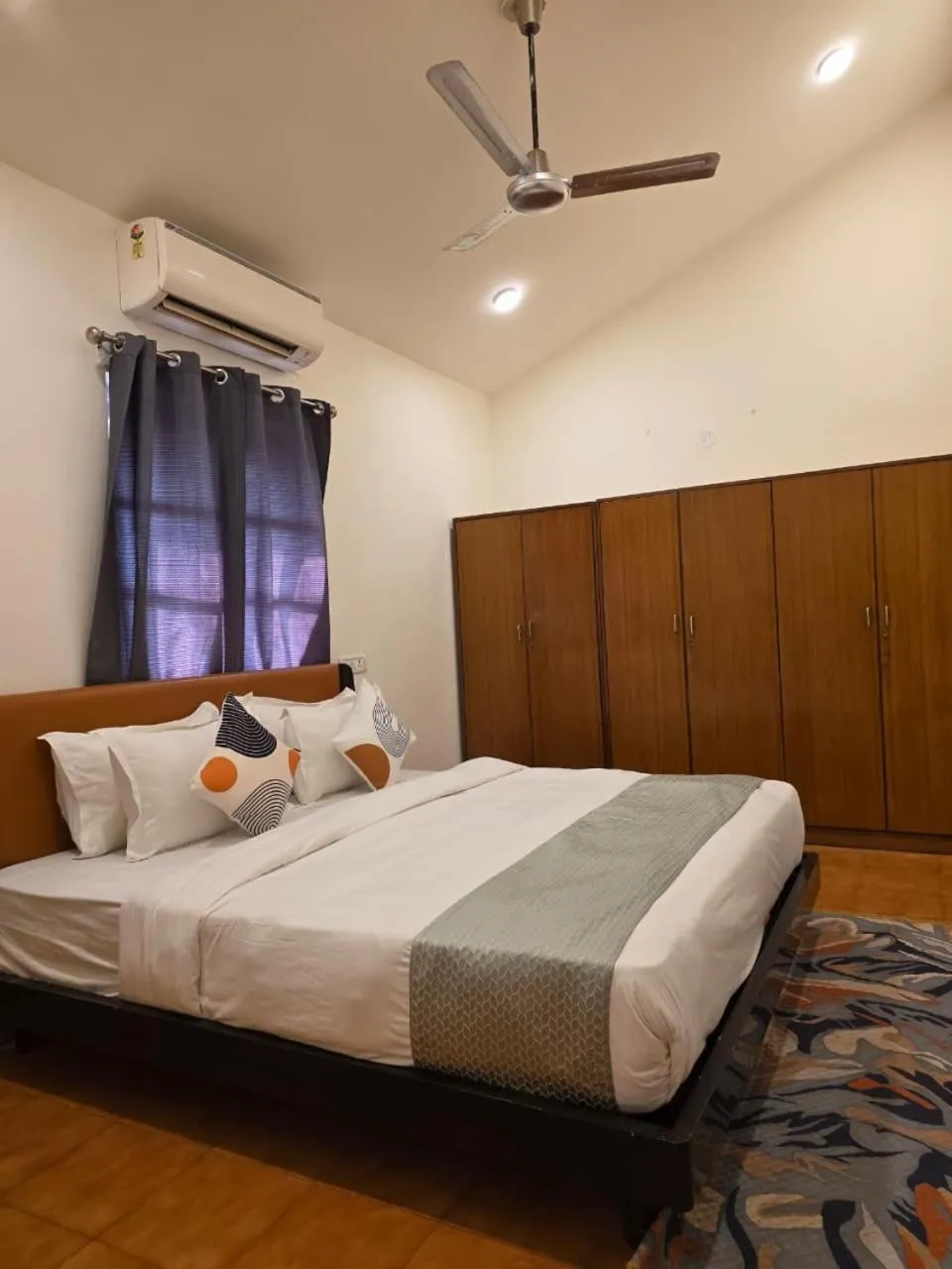 Bed in Perfectstayz Premium Goa Continental Baga
