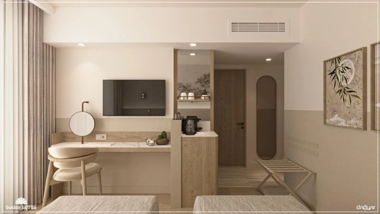 Photo of the whole room in Golden Lotus Hotel