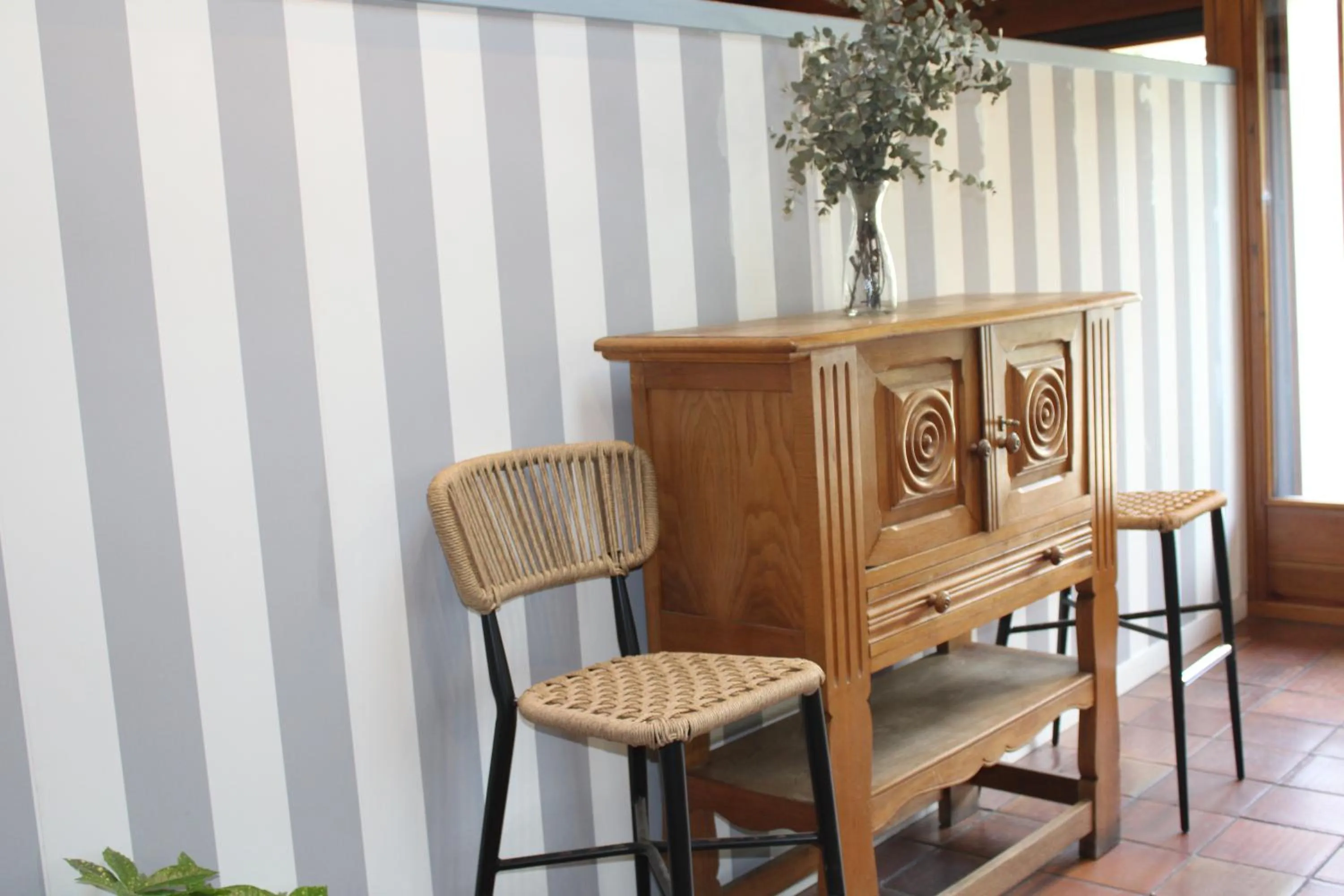 Decorative detail in Albergue Jakue